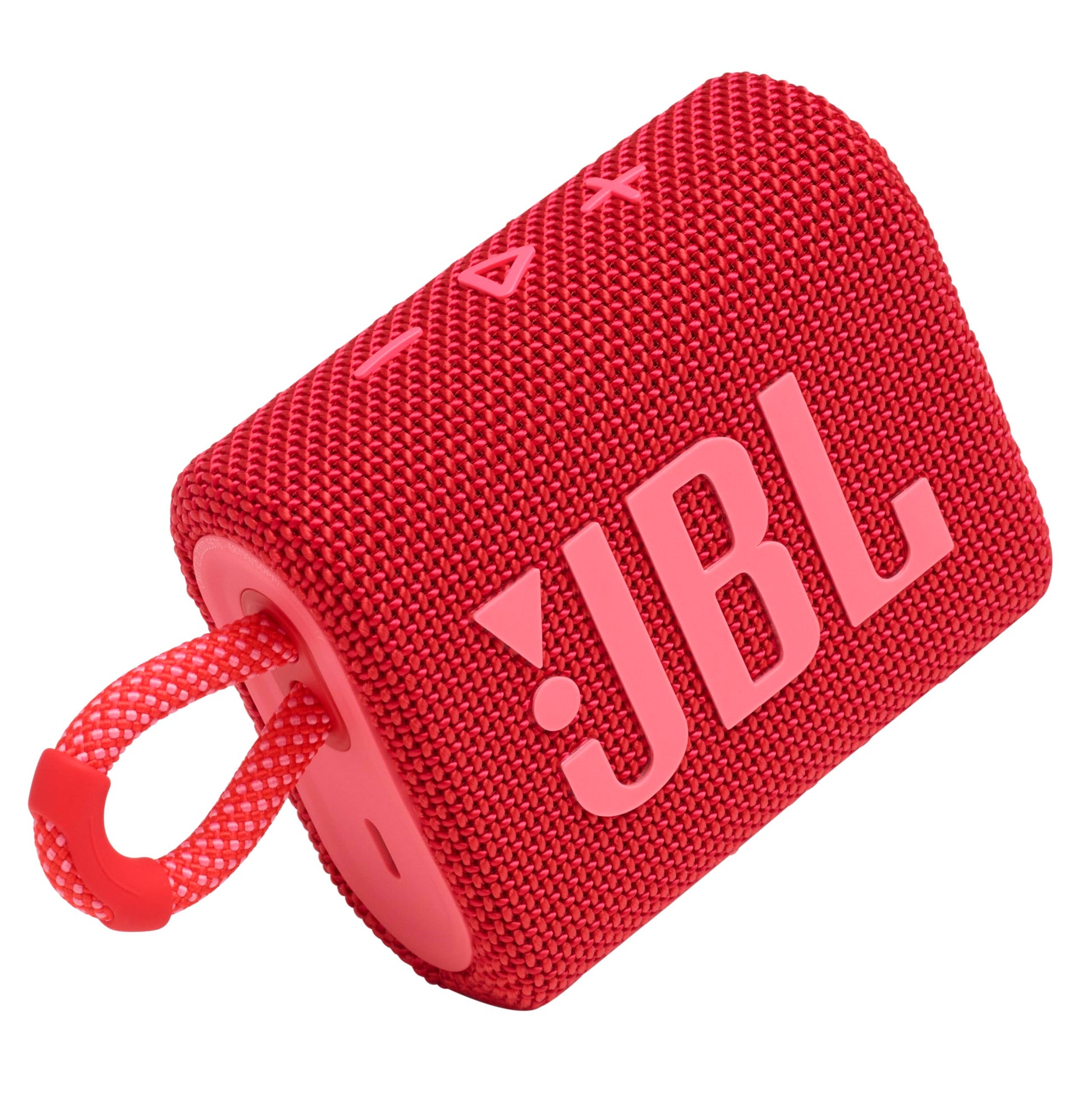 JBL Go 3 Bocina Portátil Bluetooth, 4.2 W de Potencia, Reproducción 5 Horas, Resistente al Agua y al Polvo IP67 - Rojo