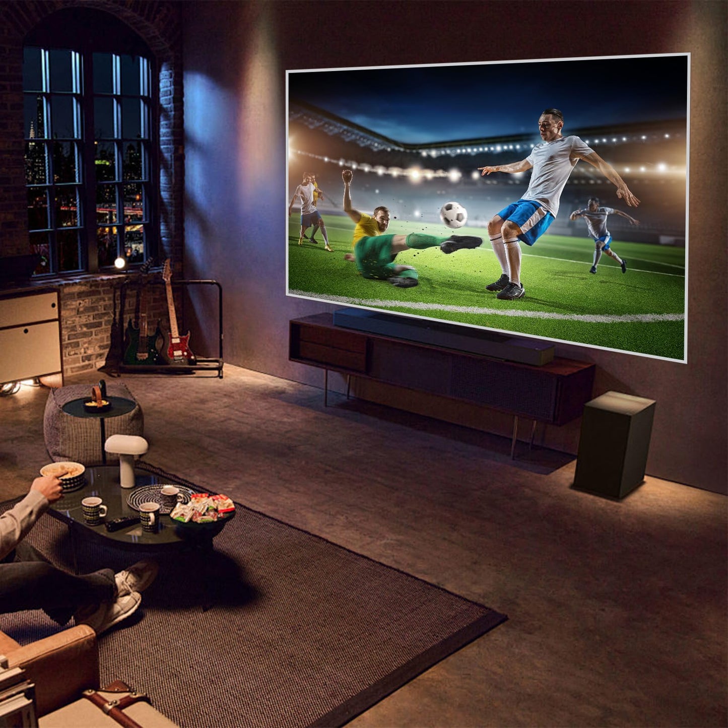 OCCULO Pantalla Proyección, Pantalla Gris para Proyector, 100 Pulgadas, Plegable y Anti-luz, Alto Contraste, Restauración Precisa del Color, para Fiesta, Cine en Casa, Juegos y Oficina