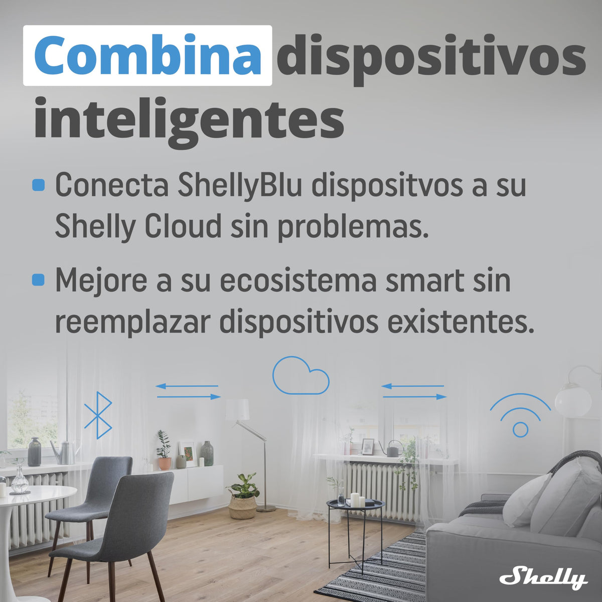 Pasarela WiFi Bluetooth Shelly BLU Gateway USB-A Compatible con Alexa y Google Home Domótica Extensor de Alcance WiFi Sin Cables
