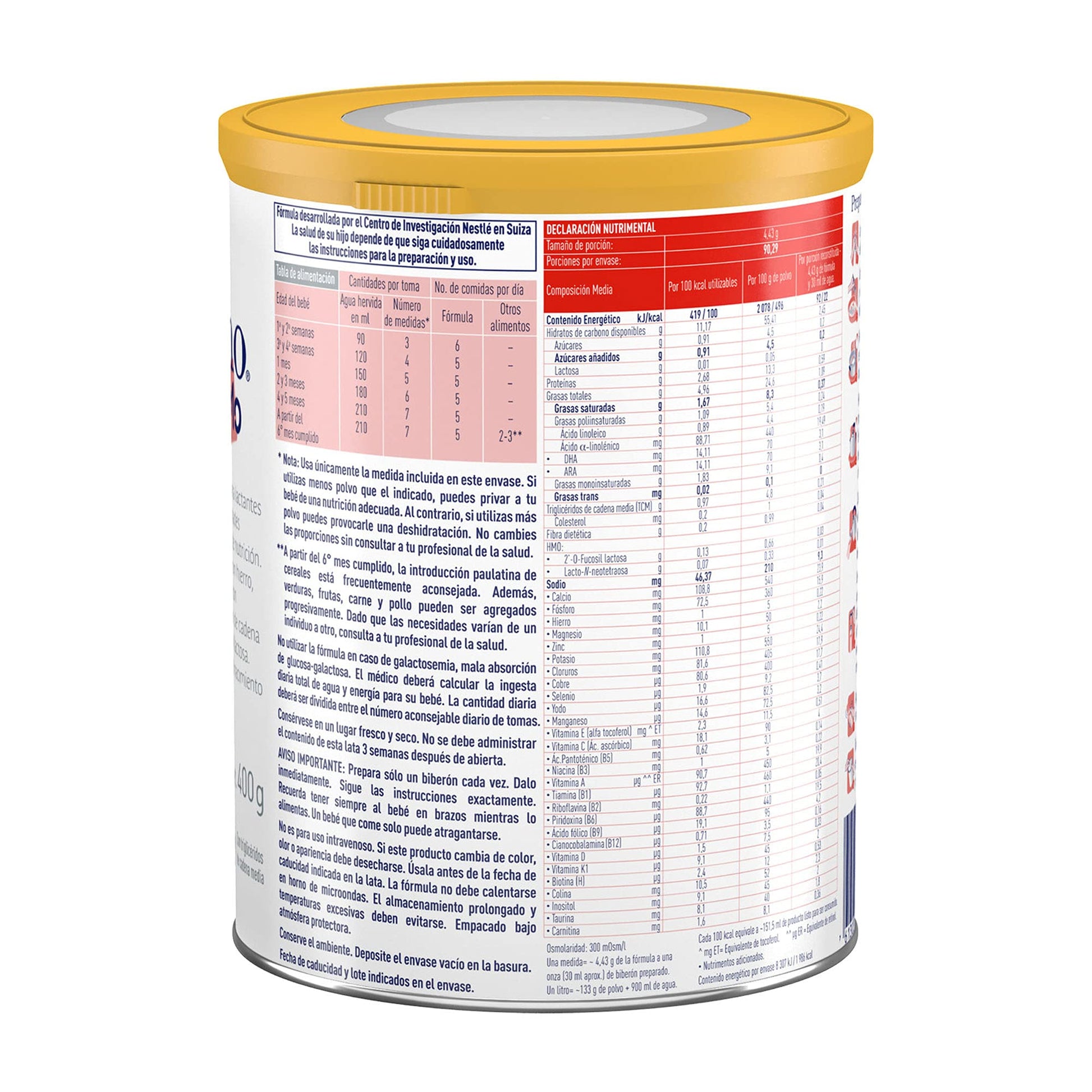 Fórmula para lactantes con necesidades especiales de nutrición, Alfamino® HMOs, 400g