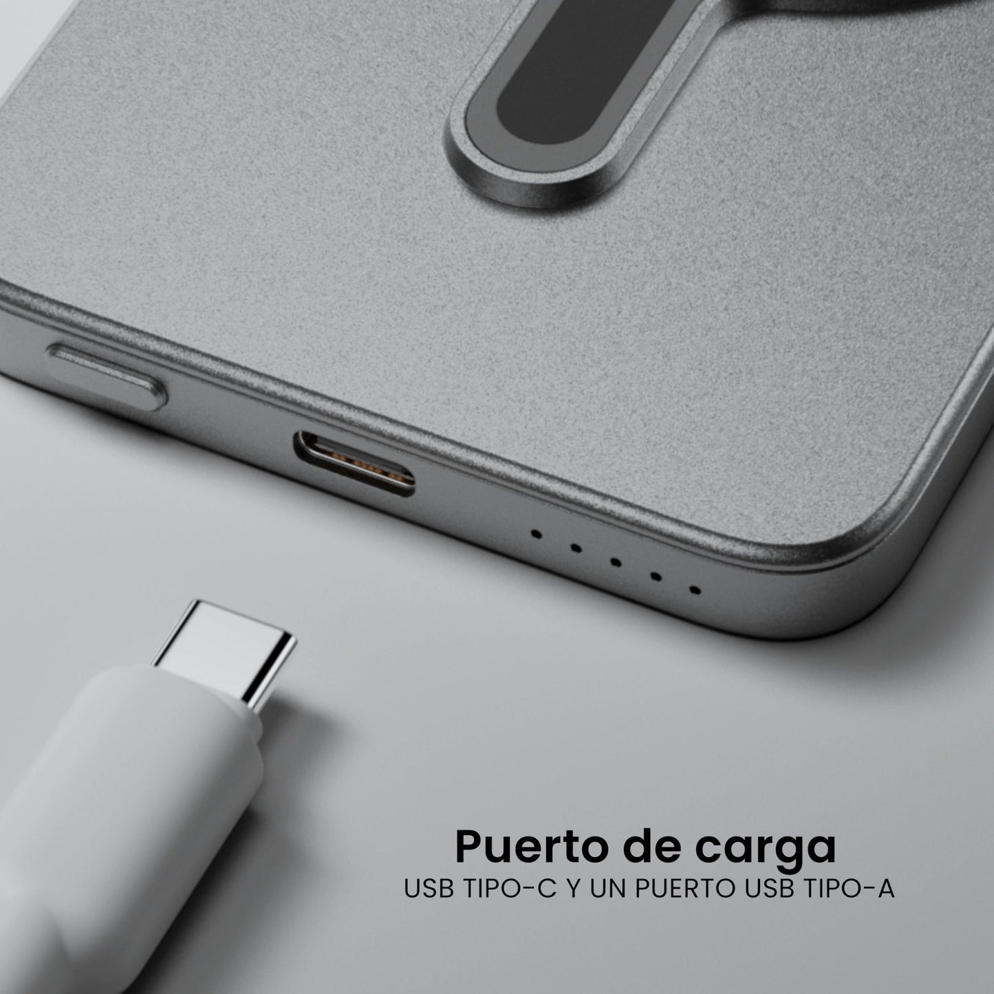 Klid Home Power Bank MagSafe 10000mAh – Batería Portátil Inalámbrica y Magnética, Cargador Rápido para iPhone 12 al 16 Pro MAX, Compatible con Android, USB-C