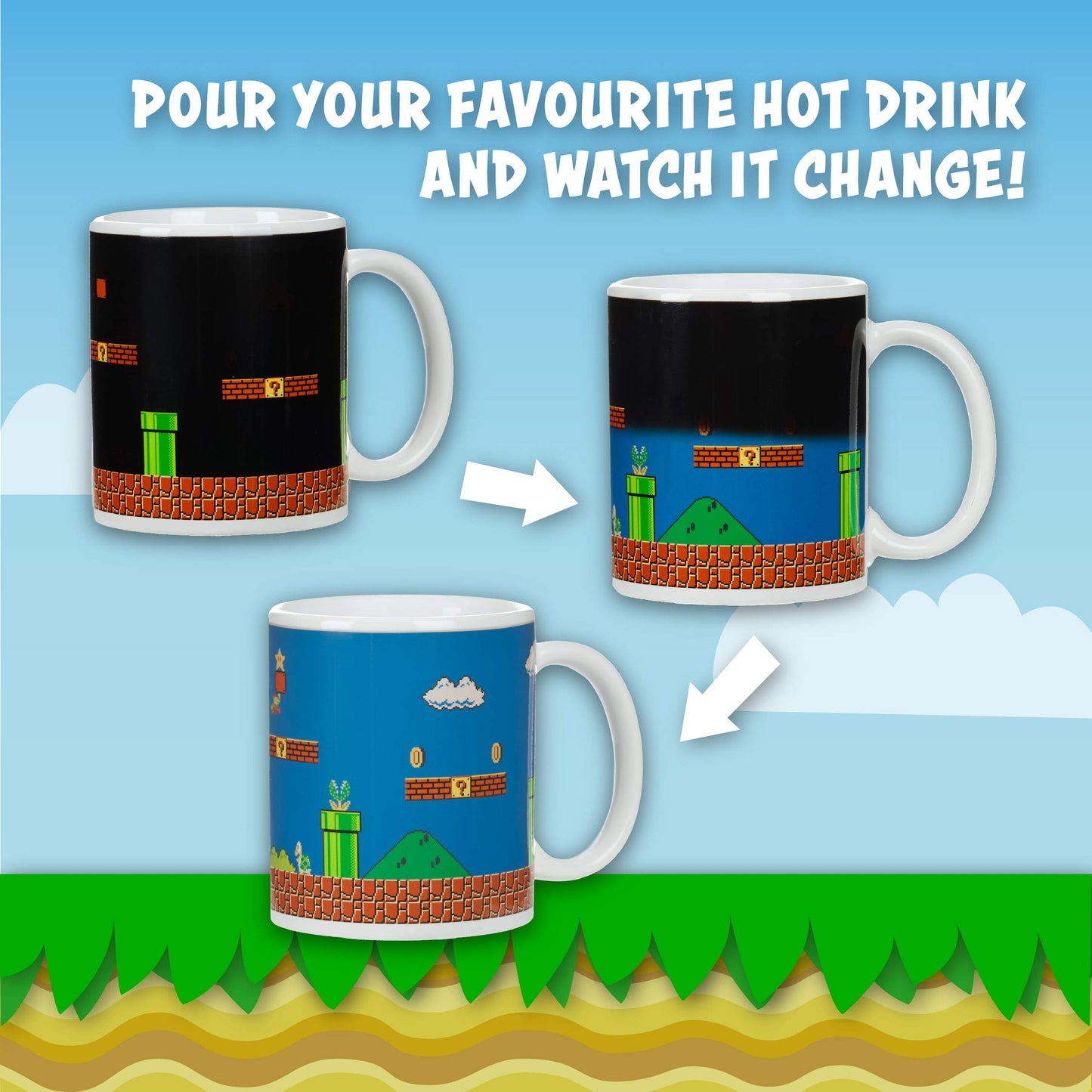 Taza Heat Change Super Mario Bros