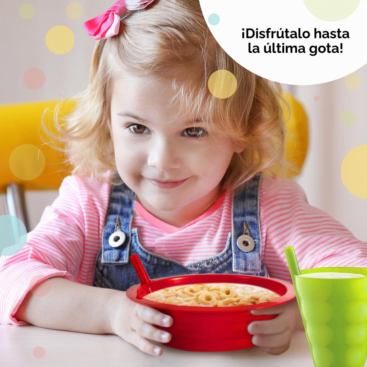 PLASKIDY Cuencos para cereales, blue green red yellow, 8