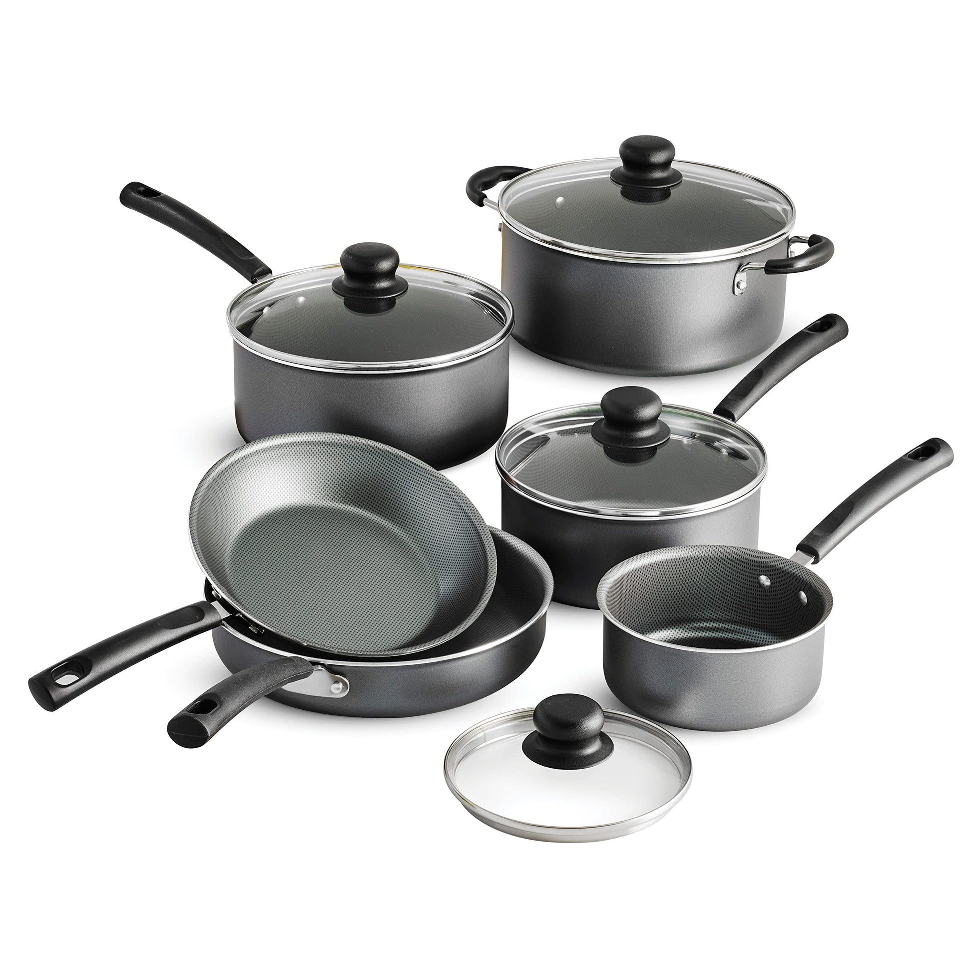 Batería de Cocina Primaware Tramontina, Aluminio, Antiadherente, Incluye 10 Piezas, Color Gris modelo 80119-542