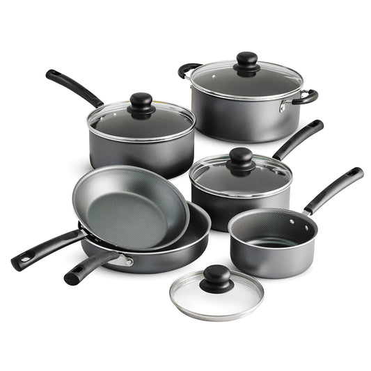 Batería de Cocina Primaware Tramontina, Aluminio, Antiadherente, Incluye 10 Piezas, Color Gris modelo 80119-542