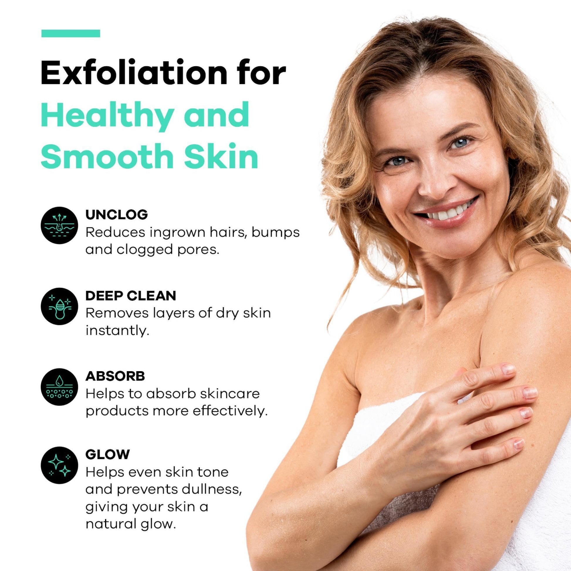Dermasuri Deep Exfoliating Mitt Body Scrub - Exfoliating Glove Body Scrubber & Skin Cleanser - Body Scrub Gloves for Women & Men - Skin Exfoliator for Body Tool Remover of Dead & Dry Skin Pack of 2