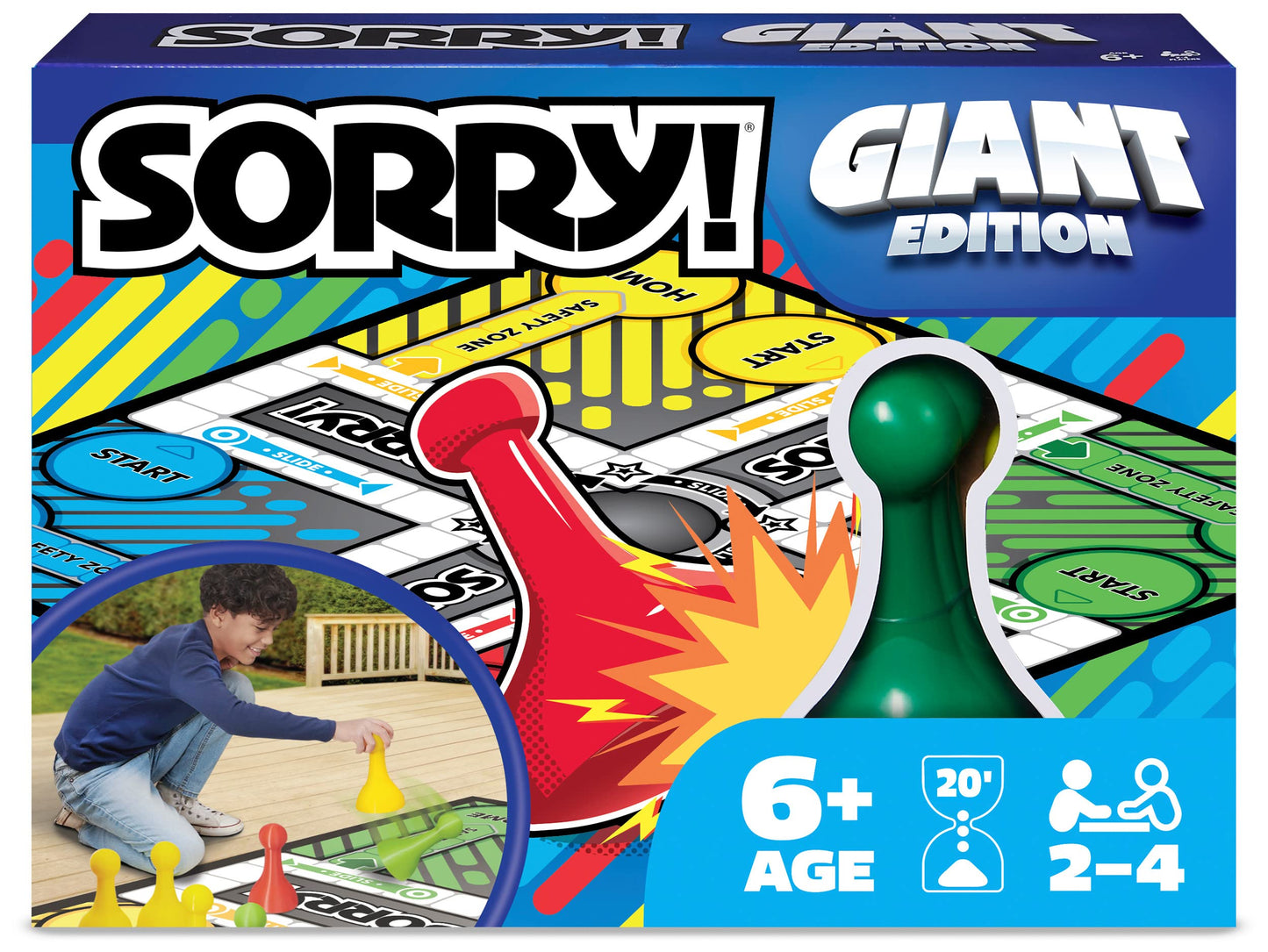 Juego de Mesa Spin Master Games Giant Sorry Verano para Exteriores e Interiores