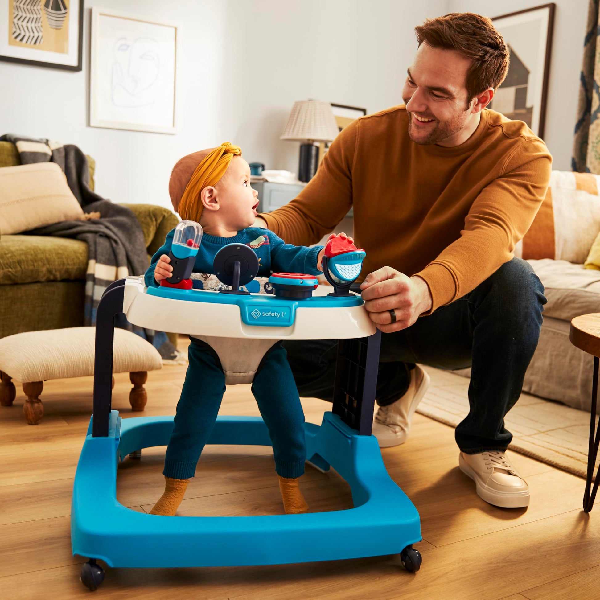 Safety 1 - Listo, conjunto, caminata DX Developmental Walker, Spotlight Teal