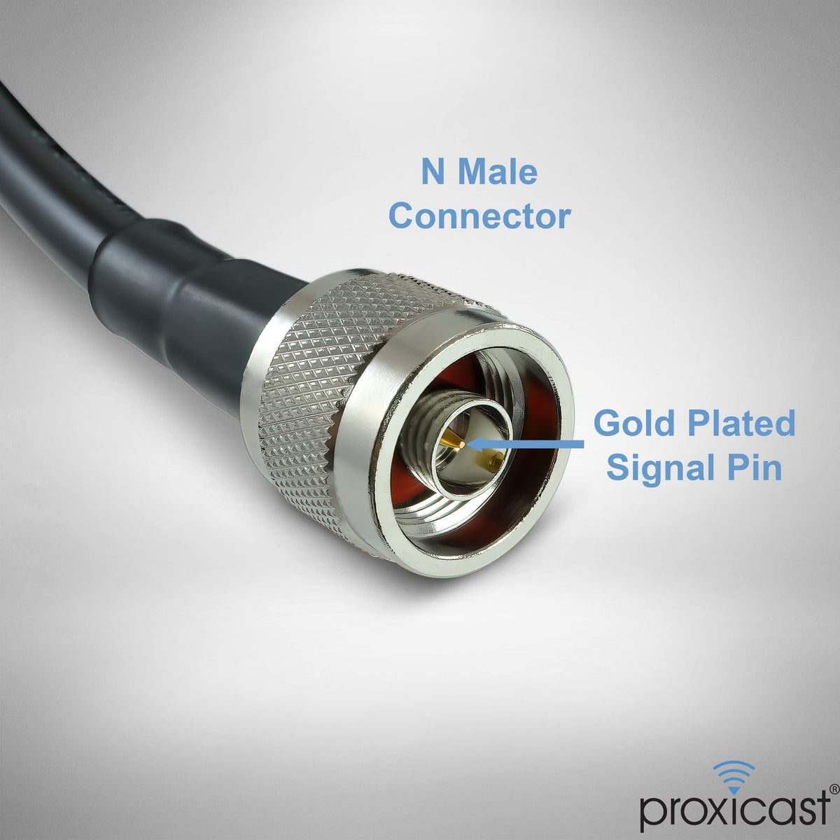 Cable Coaxial SMA a N Premium Proxicast Negro 36 Pies para 4G LTE y Enrutadores 5G
