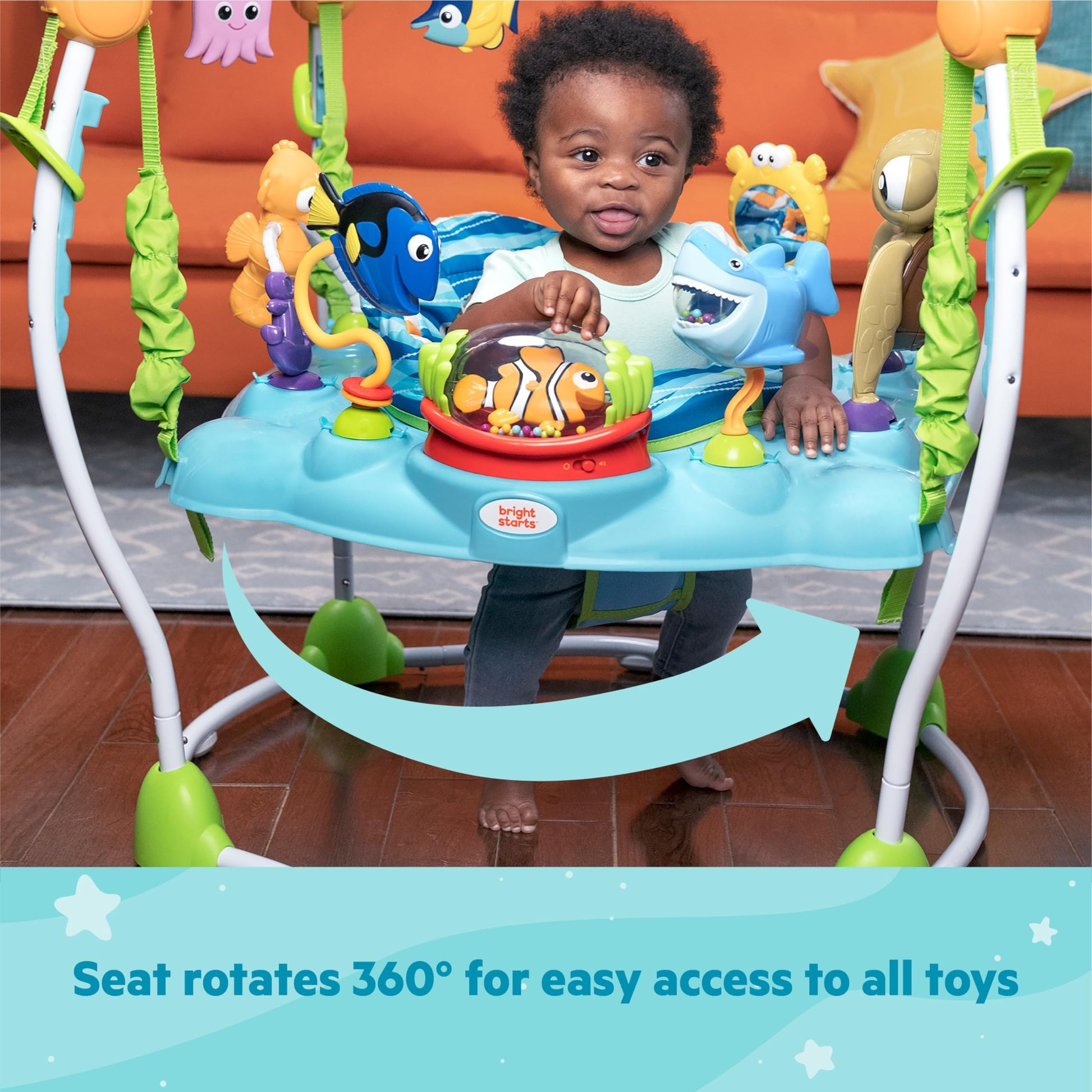 Bright Starts Disney Baby Buscando a Nemo Sea of Activity Jumper