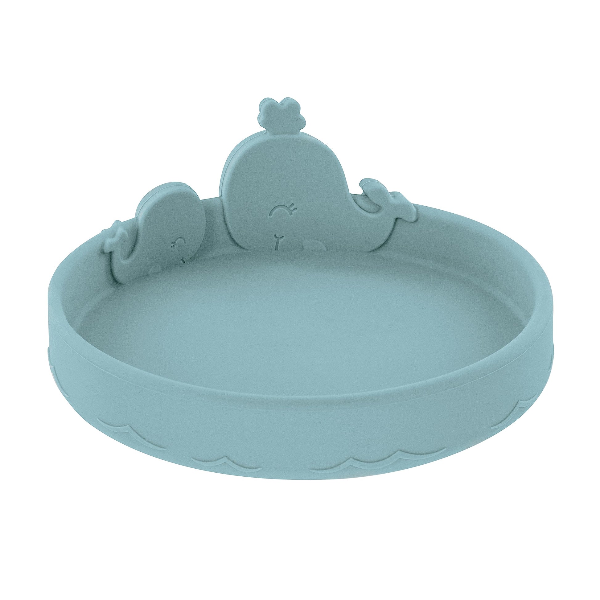 Placa de Silicona Nuby Ballena Azul para Niños Pequeños 6+ Meses