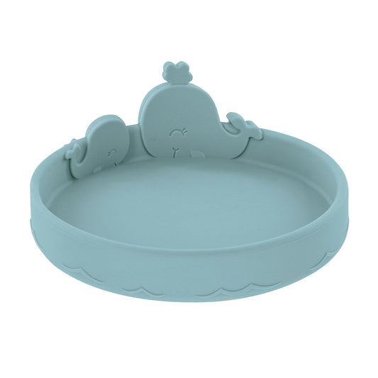 Placa de Silicona Nuby Ballena Azul para Niños Pequeños 6+ Meses