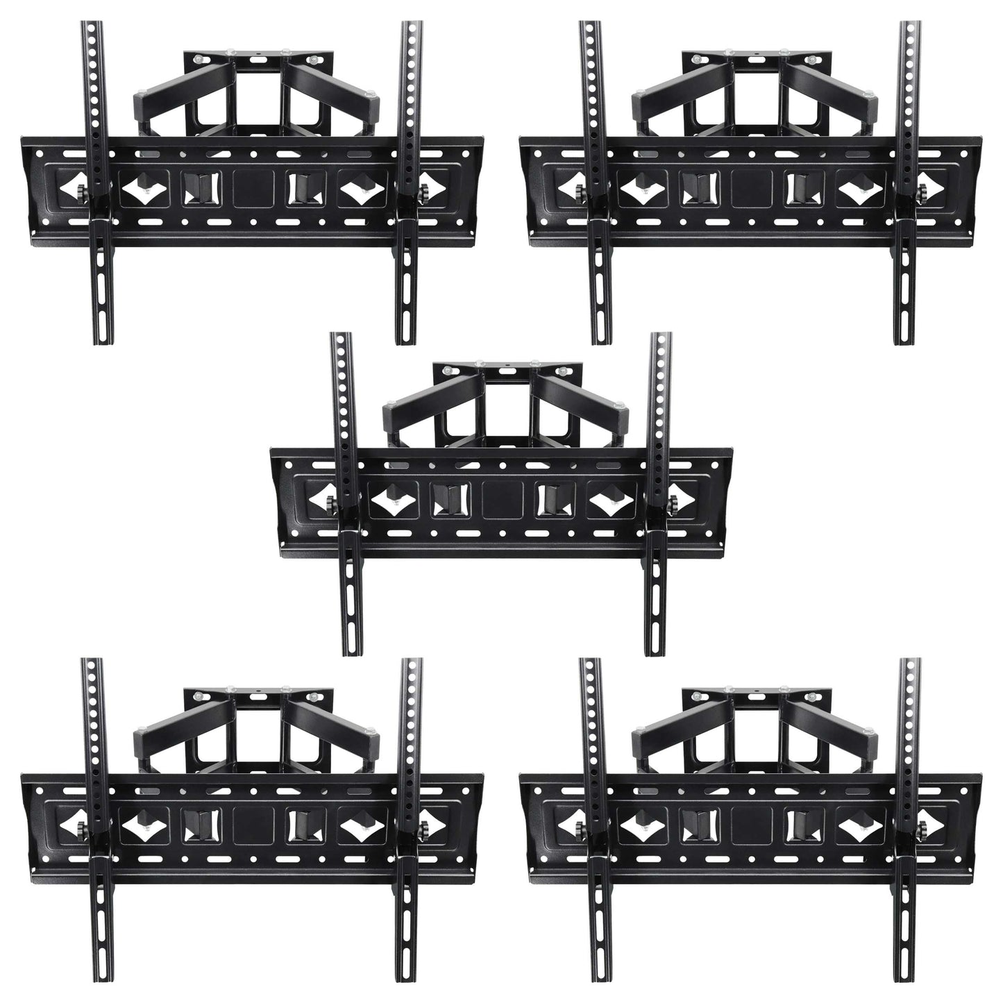 Lucky Owl Kit de 5 Soportes de TV movible de 32"-80" Pulgadas Soporte de TV de Montaje en Pared (CP512-FM3280) Dimension 1.5mm Carga máxima de 40 kg VESA 600X400 Resistente Material Reforzado.