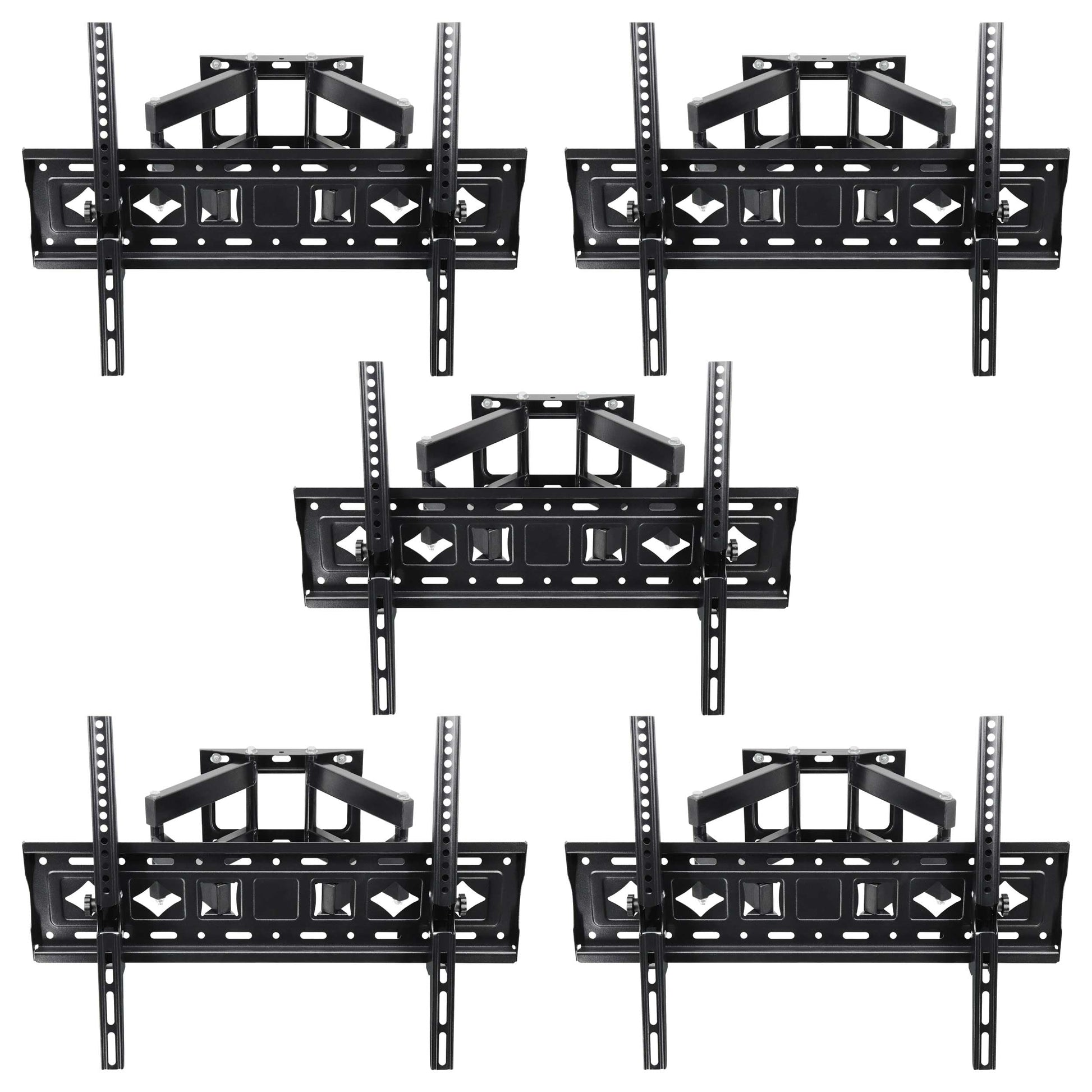 Lucky Owl Kit de 5 Soportes de TV movible de 32"-80" Pulgadas Soporte de TV de Montaje en Pared (CP512-FM3280) Dimension 1.5mm Carga máxima de 40 kg VESA 600X400 Resistente Material Reforzado.
