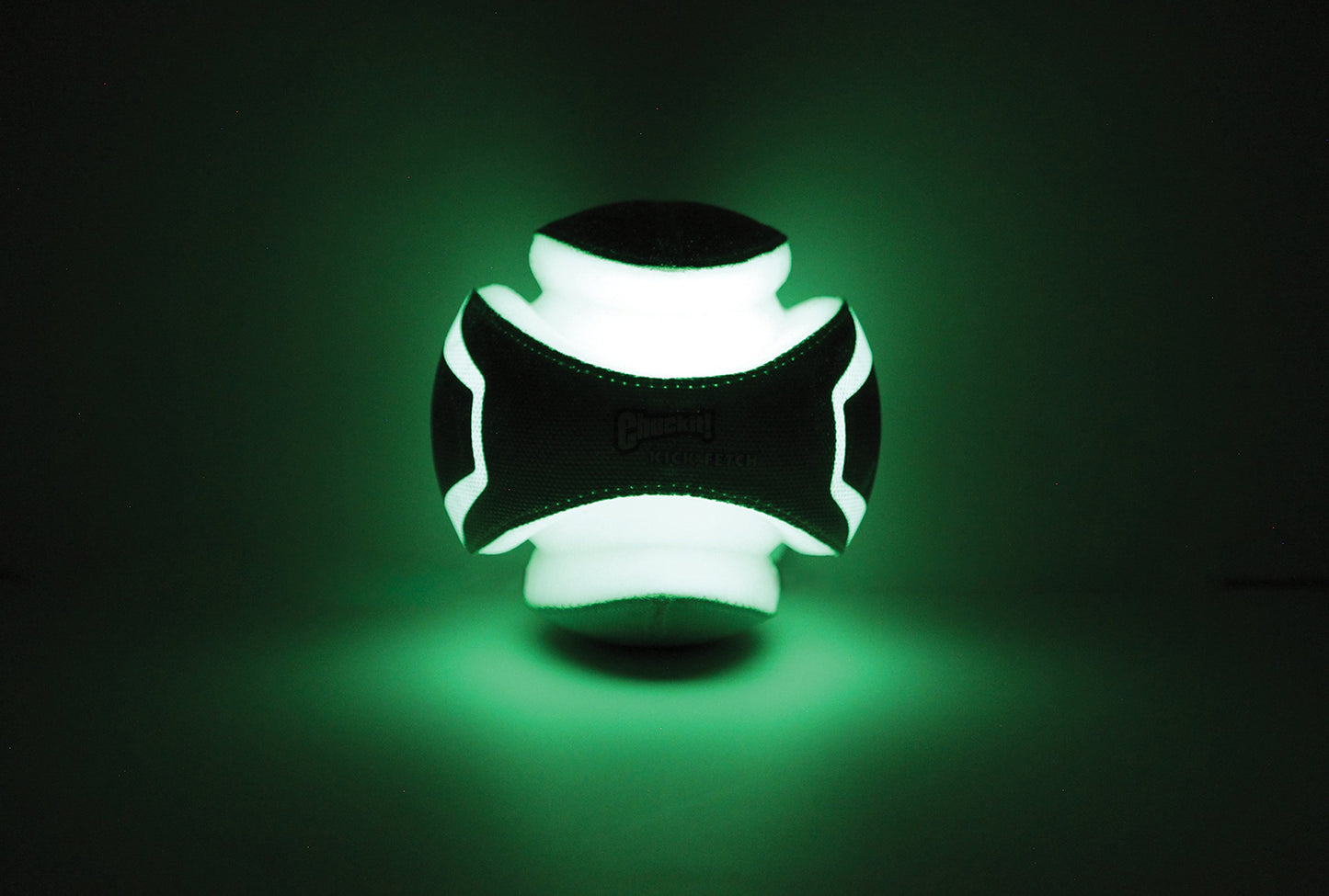 Chuckit! Kick Fetch - Pelota de Juguete para Perro, Brilla en la Oscuridad, pequeña