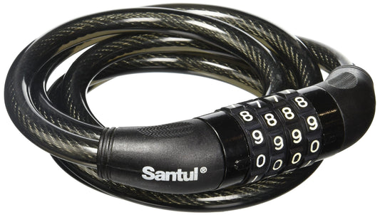 Candado de Cable Santul 6685 Negro con Combinación