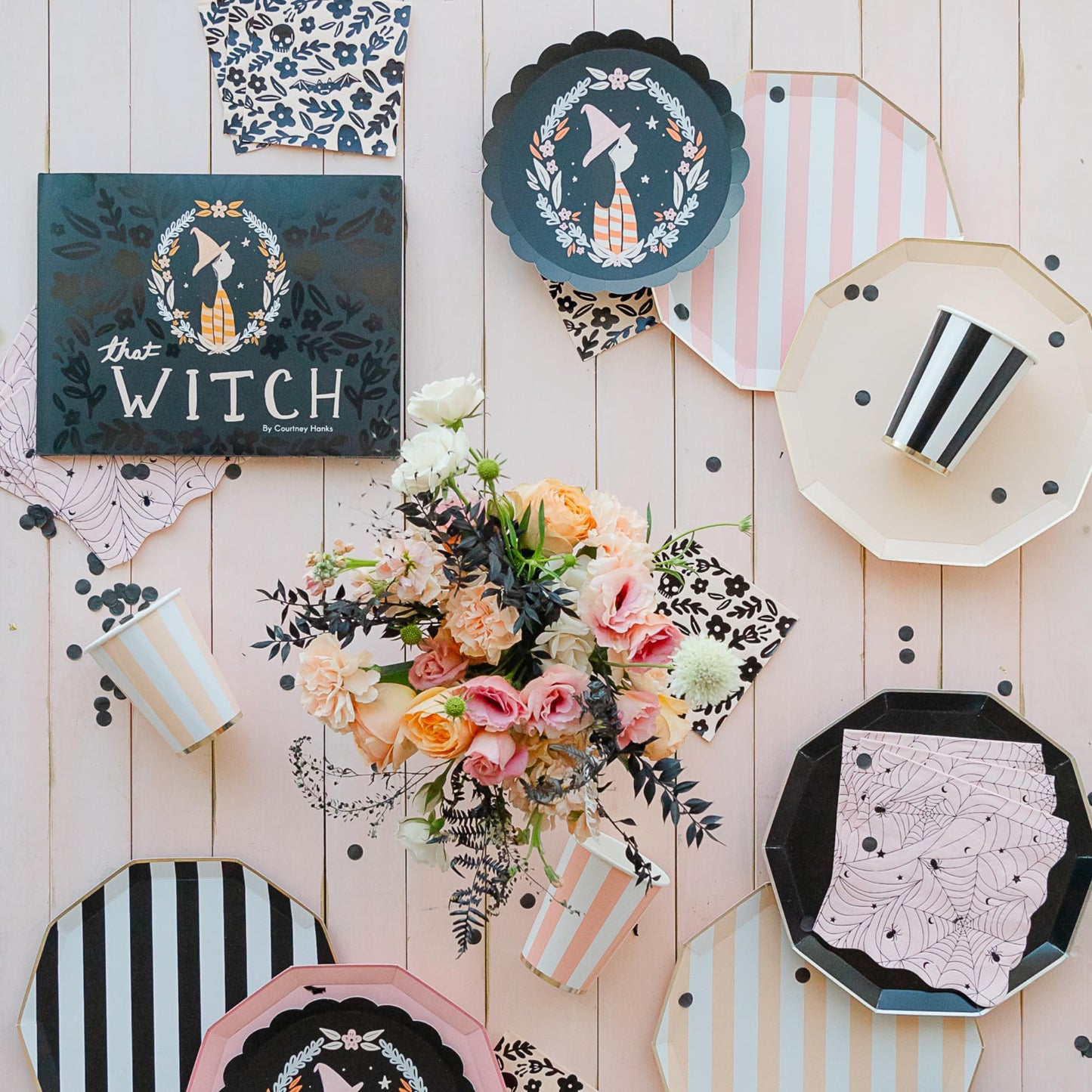 Bonjour Fete - Platos desechables, platos para pasteles, platos de postre, Halloween para niños, decoraciones | 8.5 pulgadas de profundidad (paquete de 8)