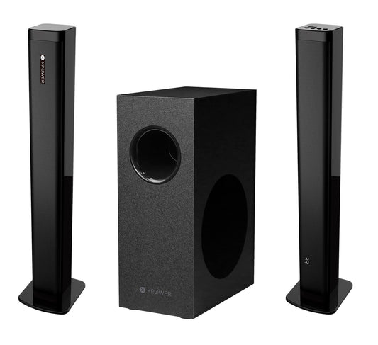 Barra de Sonido Separable XP WER Negro 60W Estéreo con HDMI, Óptico y Auxiliar para Montaje en Mesa