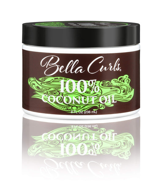 Bella Curls Body 100% Coconut Oil, 8 Ounces