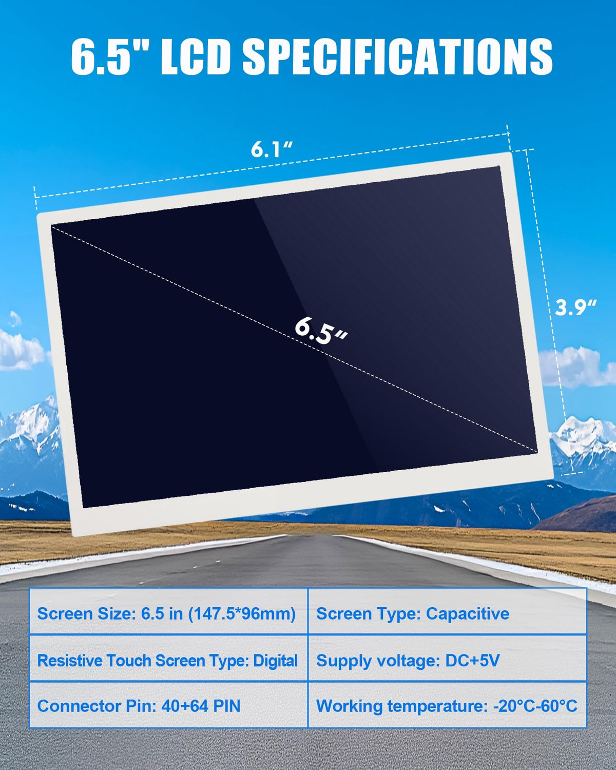 Visualización Táctil Digitalizador LCD para VW/Skoda Multimodal Navegación 682 Multimedia
