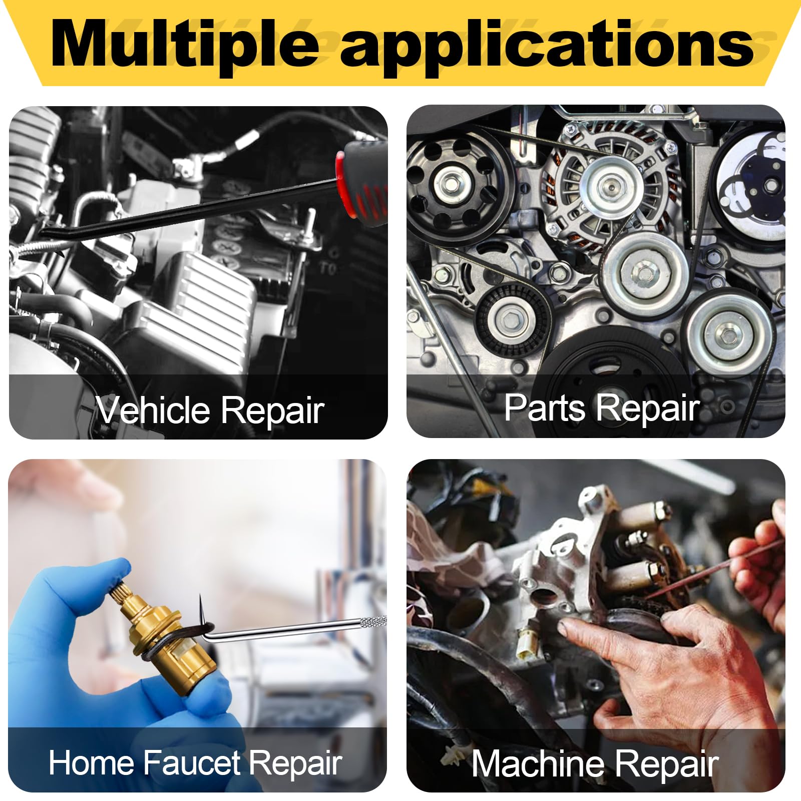 Kit de Herramientas XBVV 11 Piezas con Raspador y Magnético Telescópico para Reparación de Coche