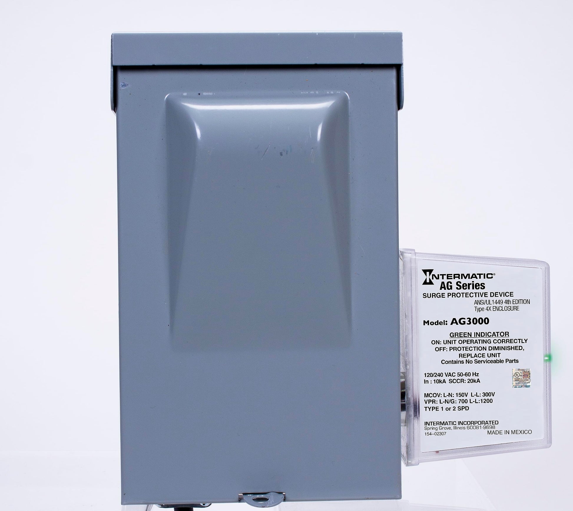 Intermatic AG3000 120/240 VAC Universal HVAC Dispositivo de protección contra sobretensión, color