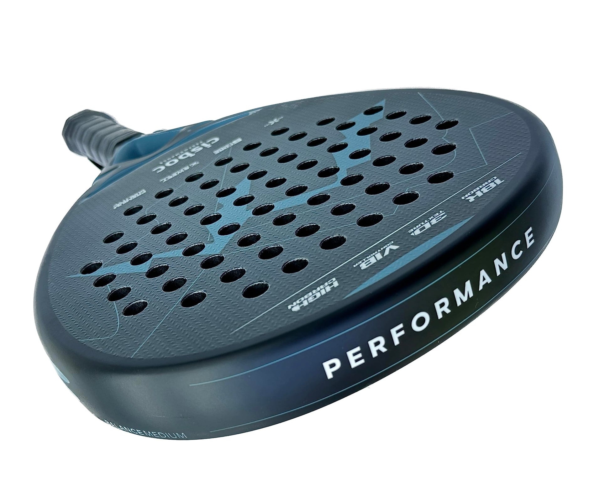 CIS Comfort Innovation Supply Raqueta de Pádel CISBOC Performance de 12k Carbon Fiber, 3D Surface y Soft EVA Drop Shot
