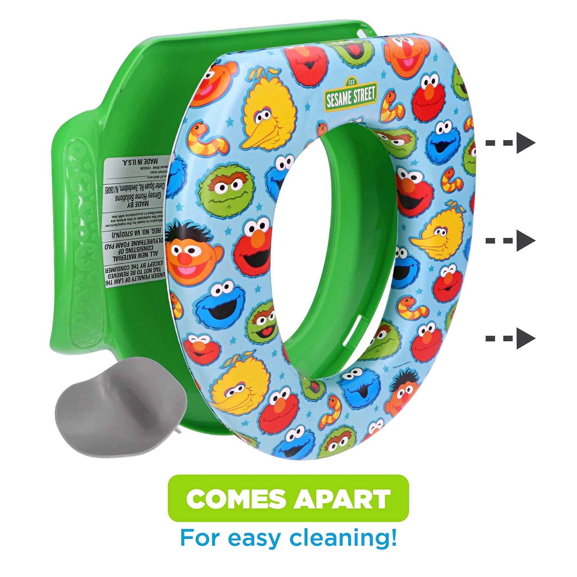 Sesame Street "Best Friends" - Asiento suave para orinal (1 unidad (paquete de 1)