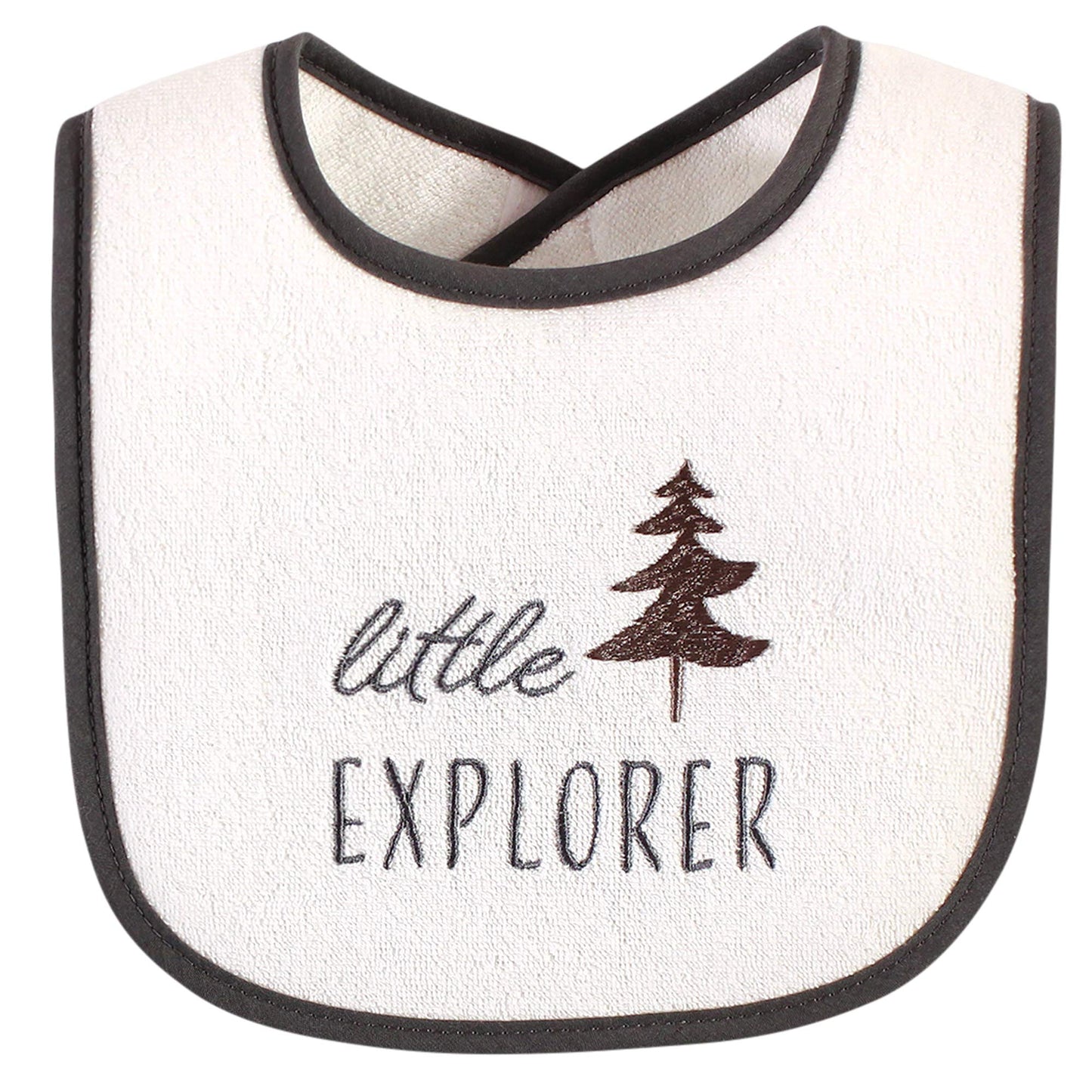 Hudson Baby - Baberos unisex de algodón de rizo con relleno de fibra, bosque para niños, talla única