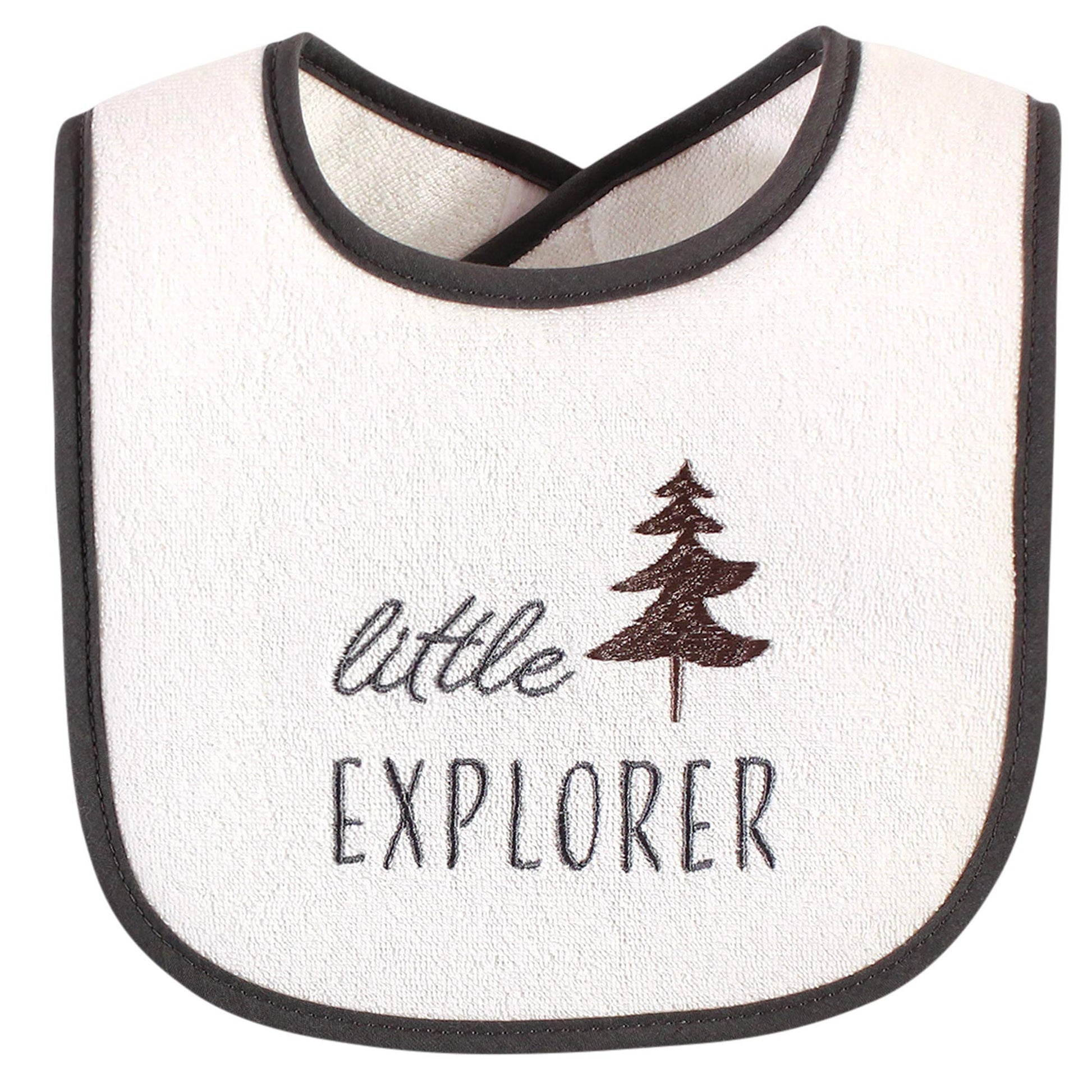 Hudson Baby - Baberos unisex de algodón de rizo con relleno de fibra, bosque para niños, talla única