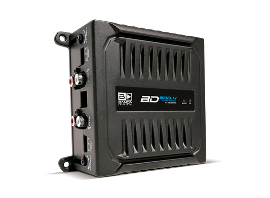 Banda Audioparts BD800.42OHM - Amplificador de Audio para Coche, 800 W, 4 Canales, 2 ohmios, Rango Completo, 4 x 200 W, Rms, 4 ohmios, Puente, Color Negro
