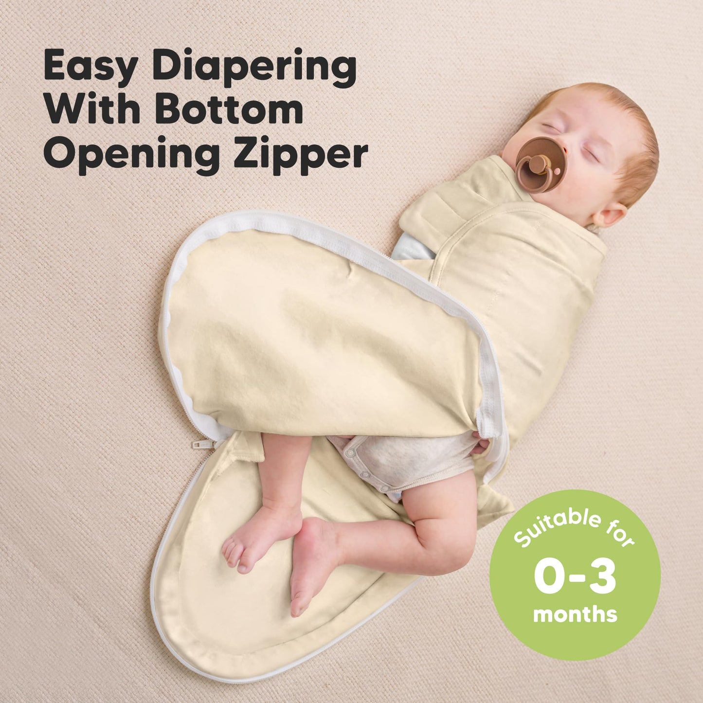 KeaBabies Paquete de 3 paños Soothe Zippy (Slate, OS)