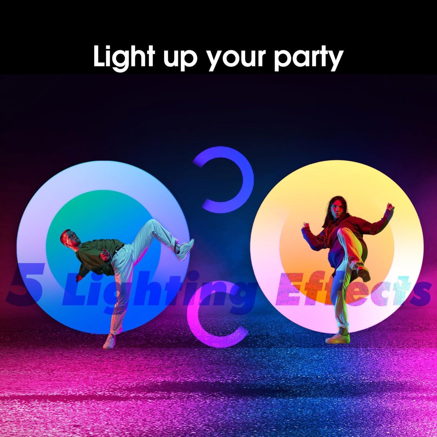 Hisense Ultimate - Altavoz inalámbrico para Fiesta Exterior e Interior con subwoofer, 2.0 CH, 300 W, IPX4 Impermeable, batería de Larga duración, Bluetooth5.0, Modo DJ y Karaoke (HP100)