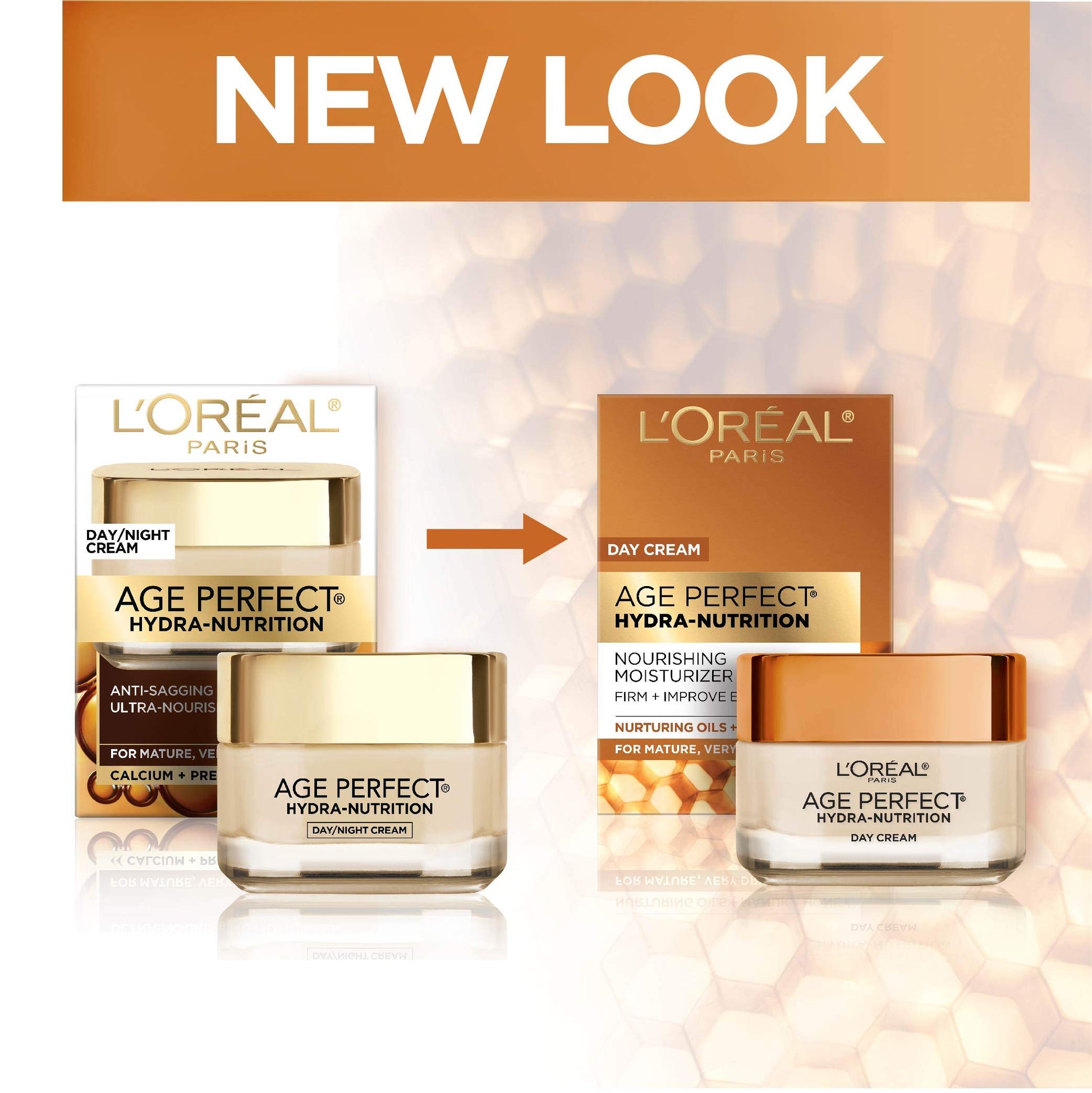 Face Moisturizer by L’Oreal Paris, Age Perfect Hydra-Nutrition Day Cream with Manuka Honey Extract and Nurturing Oils, Anti-Aging Cream to Firm and Improve Elasticity on Dry Skin, Paraben Free, 1.7 oz