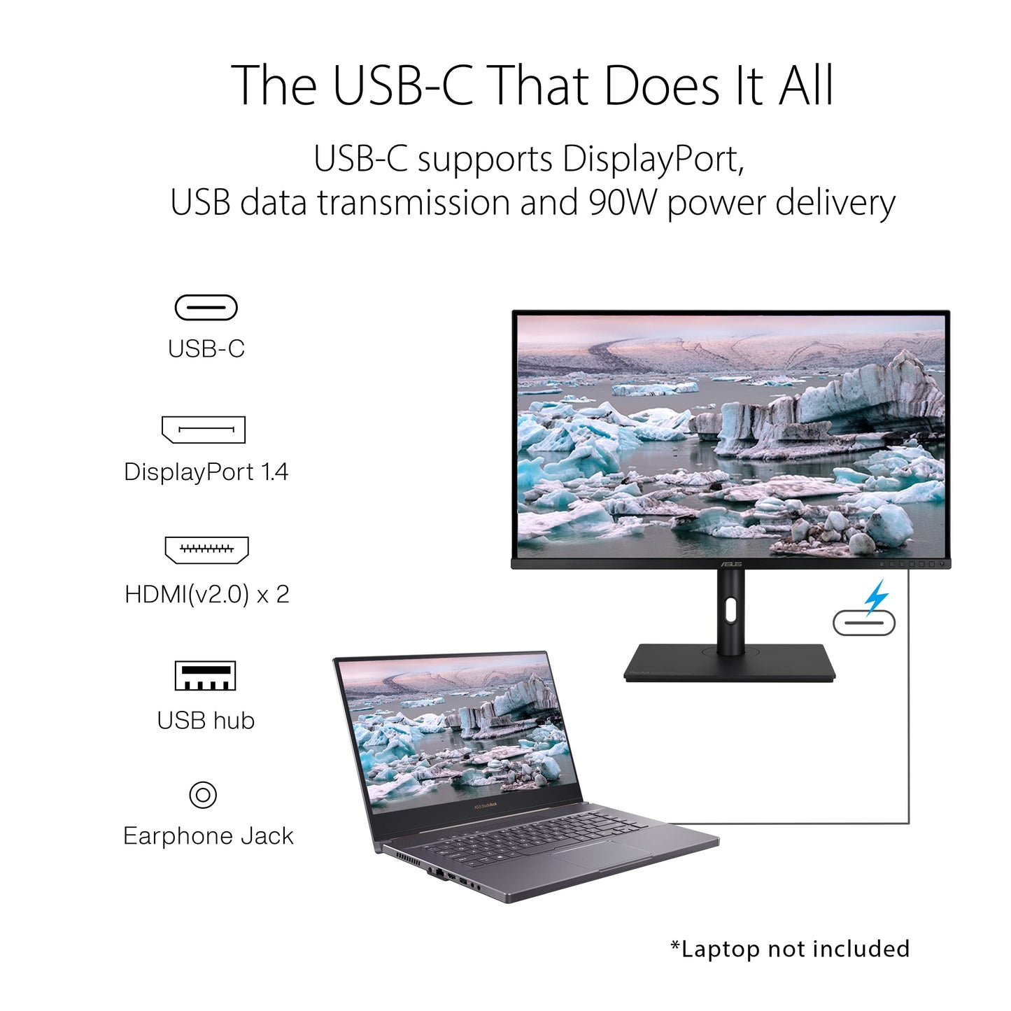 Monitor Profesional ASUS ProArt 32 Pulgadas WQHD IPS para Precisión de Color