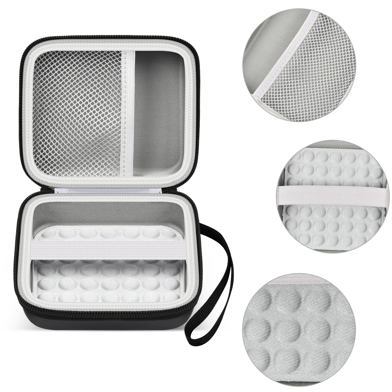 Funda rígida compatible con NETGEAR Nighthawk M6 Pro MR6500/ M6/ M5 / M1 MR1100 5G LTE WiFi Hotspot móvil, bolsa de almacenamiento de enrutador de viaje con bolsillo de malla para cargador y otros
