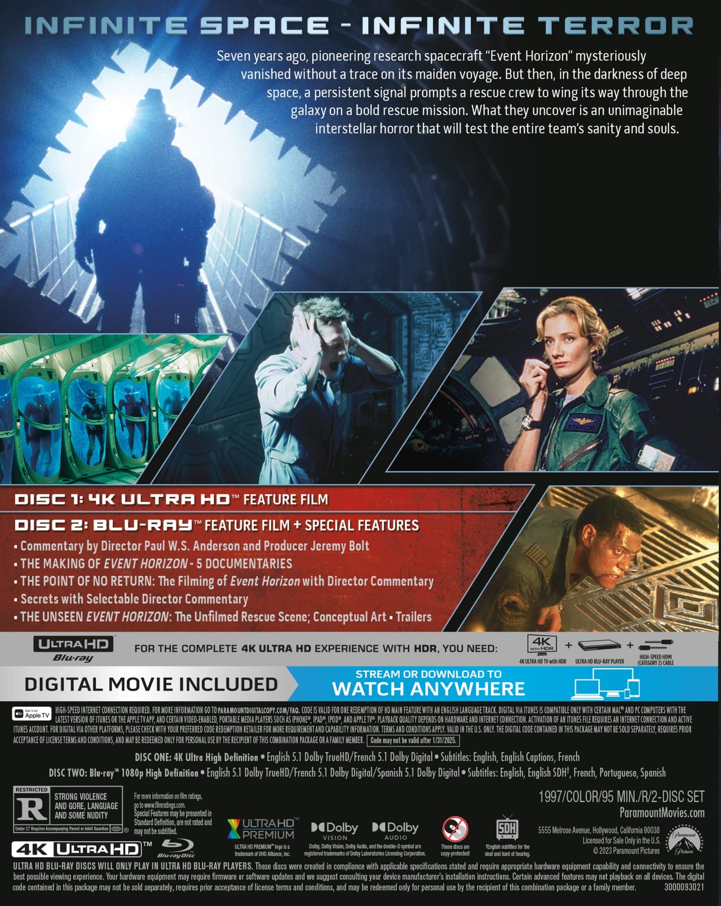 Event Horizon [4K UHD] [Blu-ray]