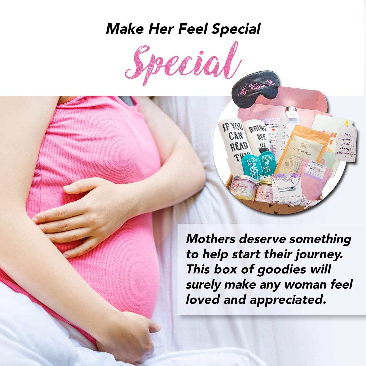 Milky Chic - Caja de regalo You Got This New Mom para madres por primera vez, regalo para madres, regalos para madres que esperan regalos para mamá, paquete grande para el cuidado de mamá para