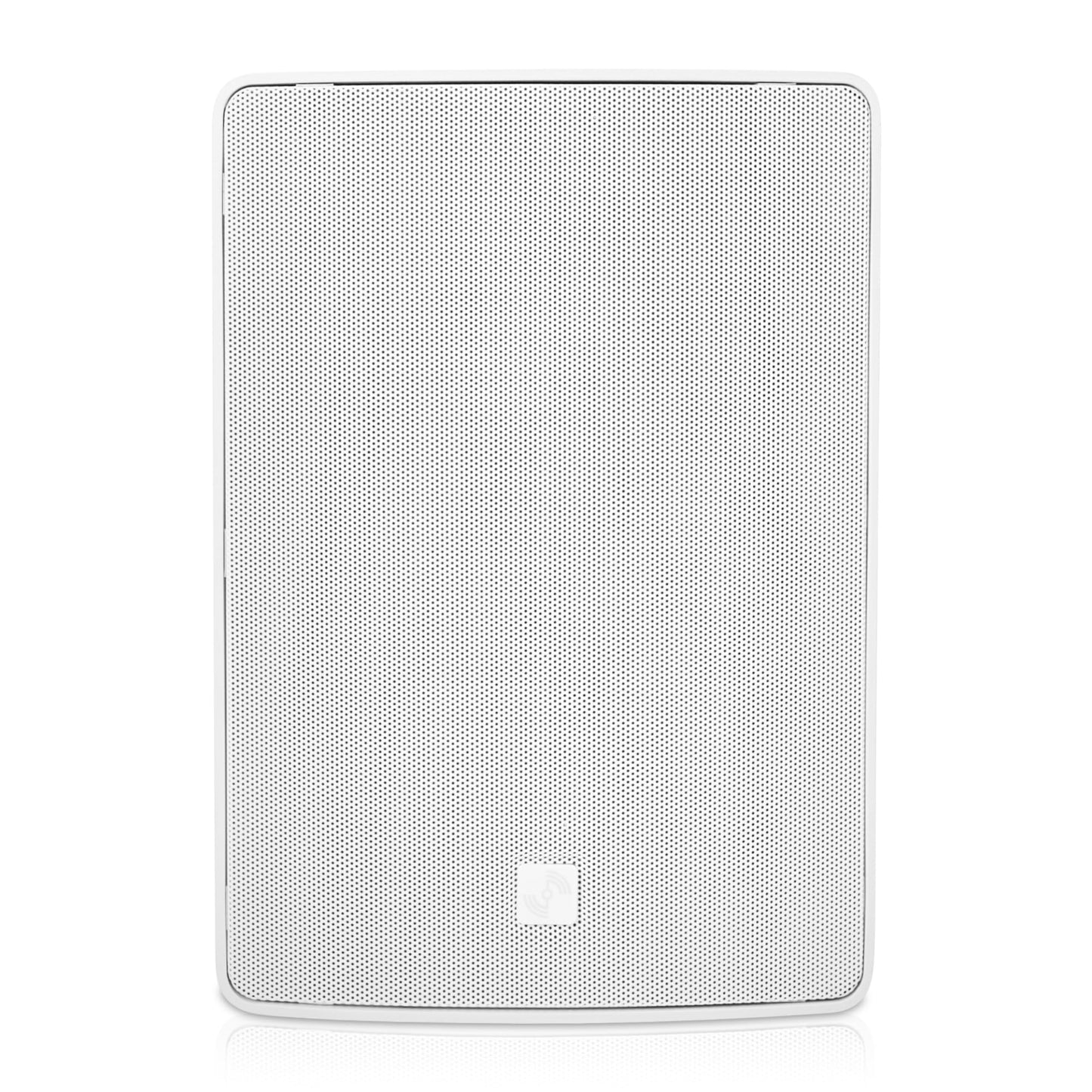 Sound Town - Par de altavoces de montaje en superficie resistente a la intemperie de 8 pulgadas, interiores y exteriores, 70 V/100 V/8 ohmios, para instalación doméstica y comercial, blanco (TARVOS-8 W PAIR)