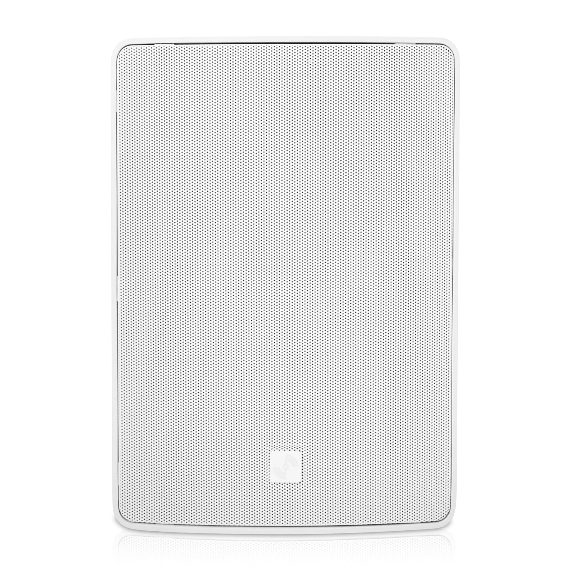 Sound Town - Par de altavoces de montaje en superficie resistente a la intemperie de 8 pulgadas, interiores y exteriores, 70 V/100 V/8 ohmios, para instalación doméstica y comercial, blanco (TARVOS-8 W PAIR)