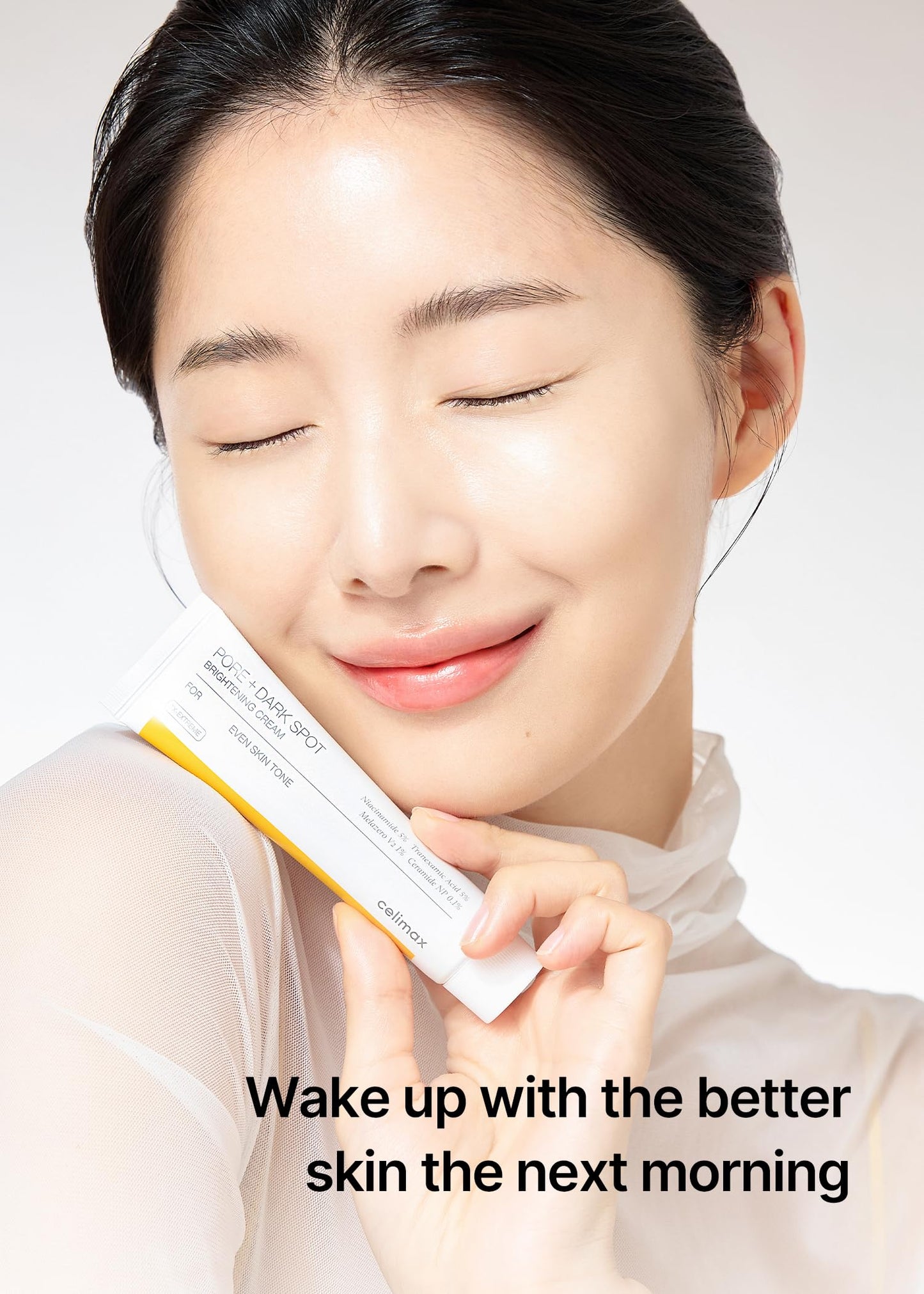 celimax Crema iluminadora de manchas oscuras Pore+, Con niacinamida, ácido tranexámico, crema TXA, minimizadora de poros, no irritante, hidratante, para pieles sensibles, crema de uso diario, 35 m
