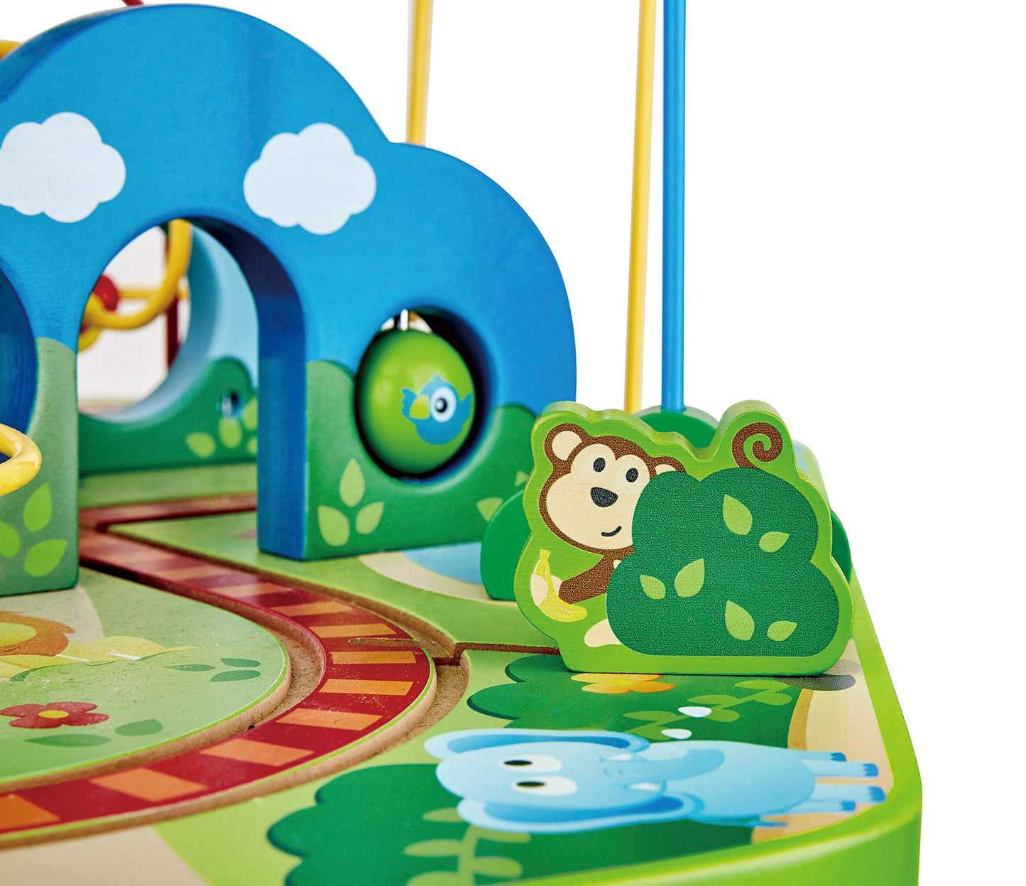 Mesa de Juego Hape Azul con Pista de Tren y Laberinto para Bebés 18M+