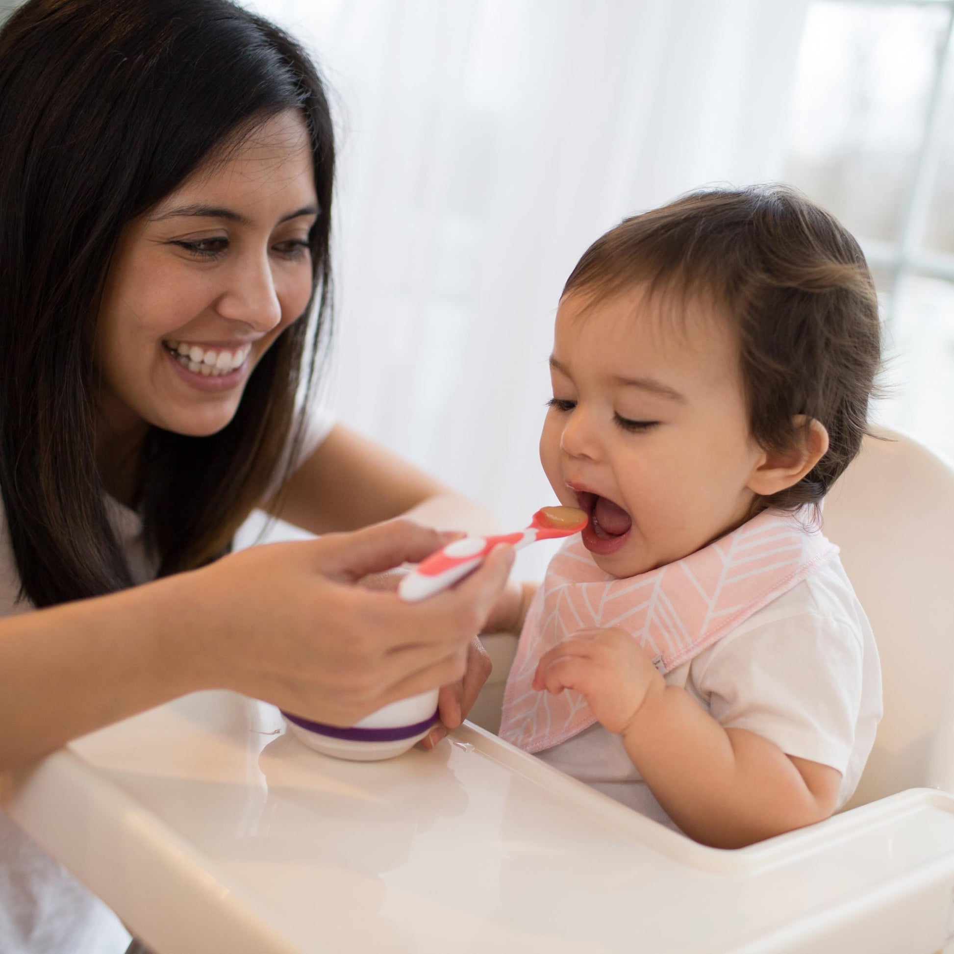 Cucharas de alimentación para niños de punta suave Dr. Brown's, 6 unidades, multicolor