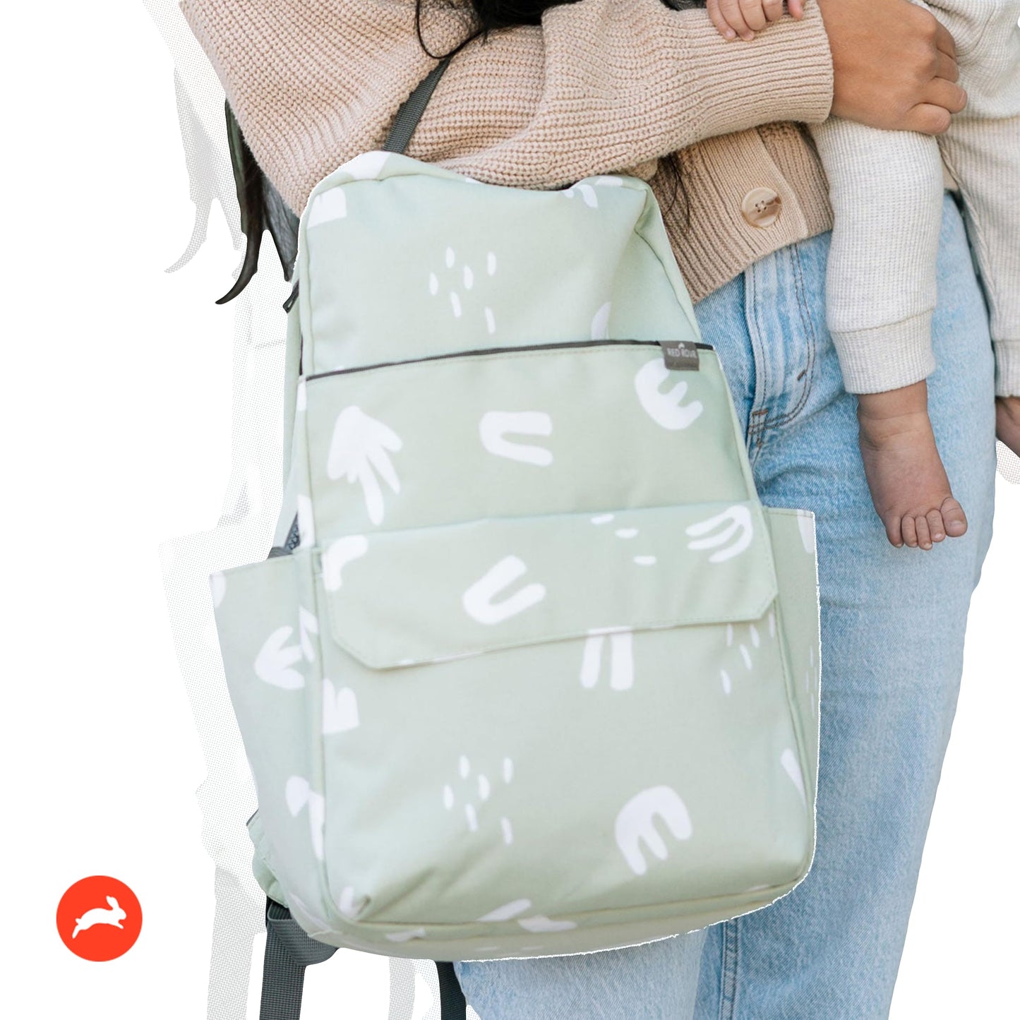 RED ROVR - Mochila Roo, Pear Doodle, Mochila ligera e informal para humanos