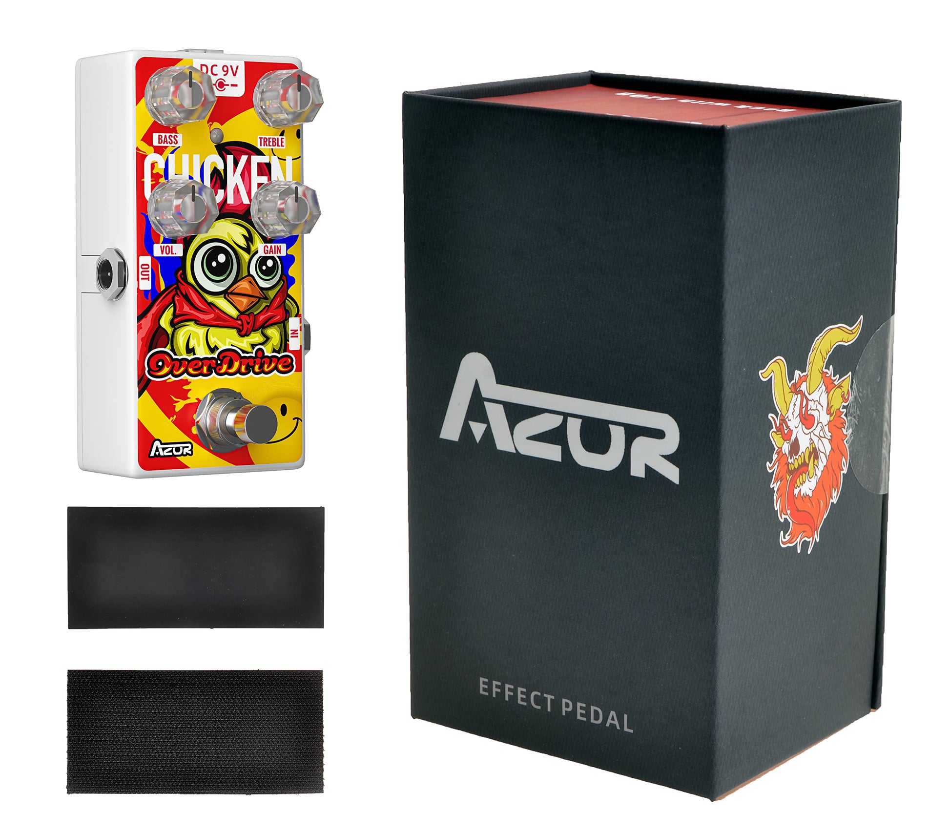 AZOR - Pedal de guitarra Overdrive para guitarra eléctrica, pedal True Bypass AP505