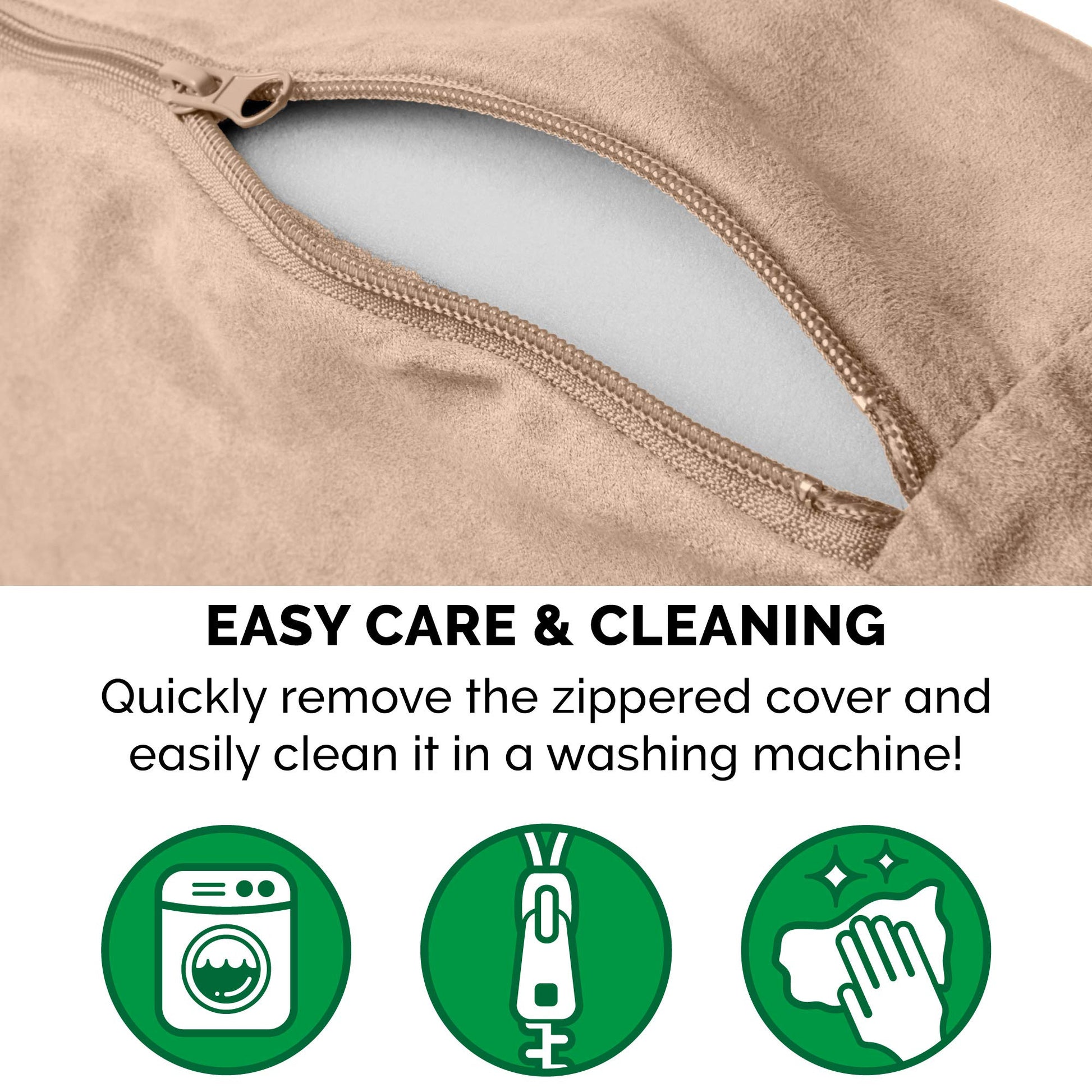Furhaven Cama para Mascotas para Perros y Gatos, Manta de Sherpa y Gamuza, Cama ortopédica Redonda para Perros, Funda extraíble Lavable a máquina, Color Crema, 26 Pulgadas