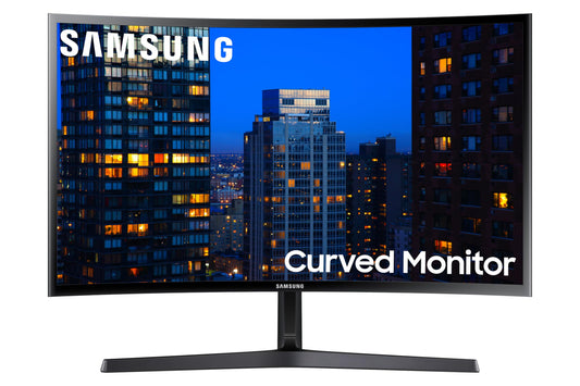 Monitor de Computadora SAMSUNG 27 Pulgadas Curvado Negro Ultra Delgado FHD 1080p AMD FreeSync Respuesta 4 ms HDMI DisplayPort Compatible con VESA Amplio Ángulo de Visión