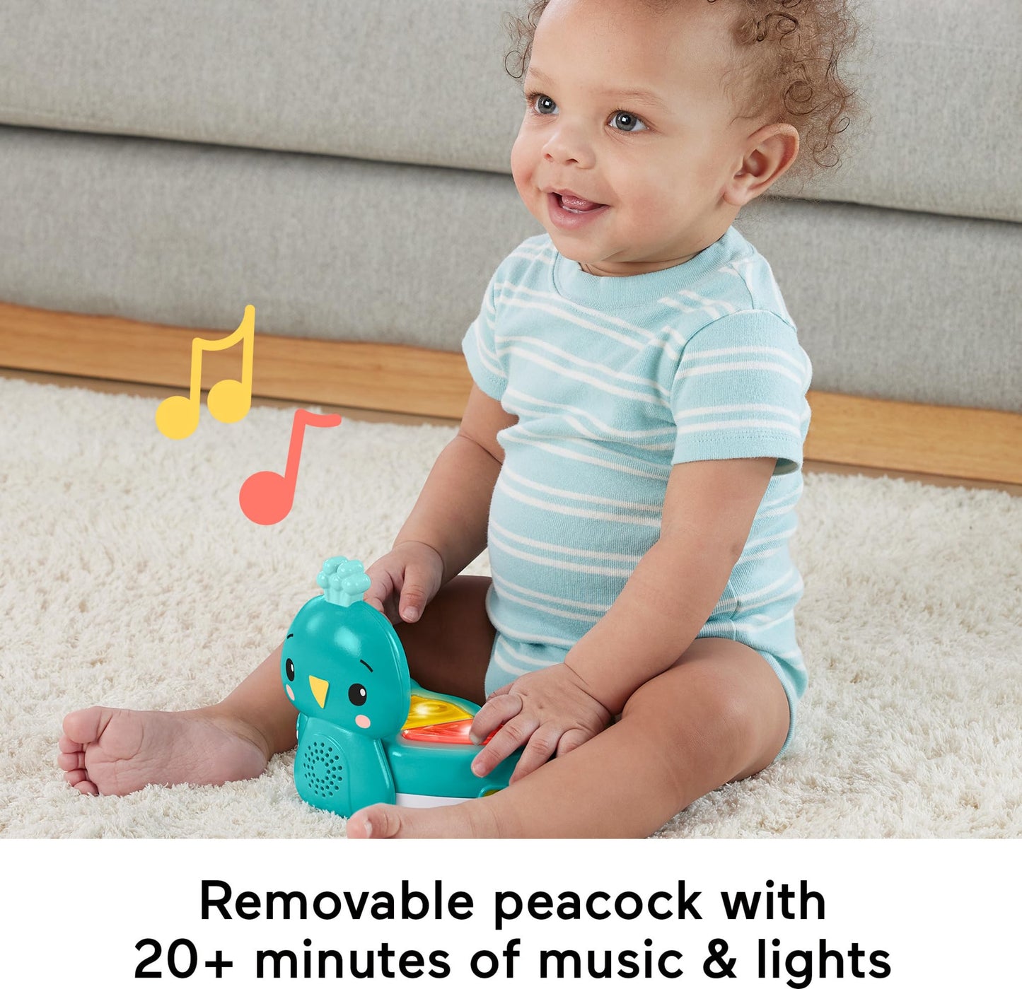 Fisher-Price Baby Bouncer Centro de actividades Blooming Fun Jumperoo con luces musicales y juguetes de desarrollo para bebés