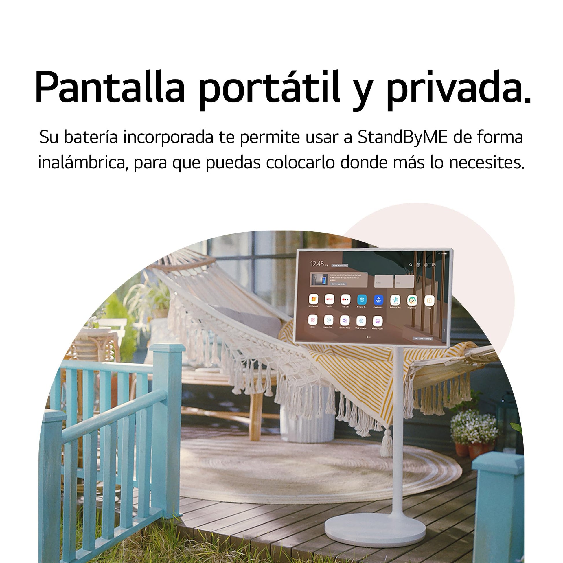 LG Pantalla StanbyME 27" Smart TV con ThinQ AI 27ART10AKPL