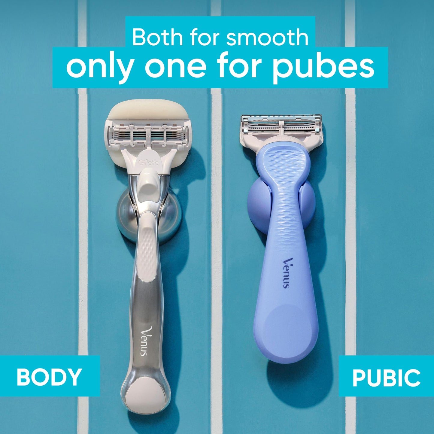 Gillette Venus Intimate Grooming - Recambios de cuchillas de afeitar para mujer con recortadora de bikini, 4 unidades